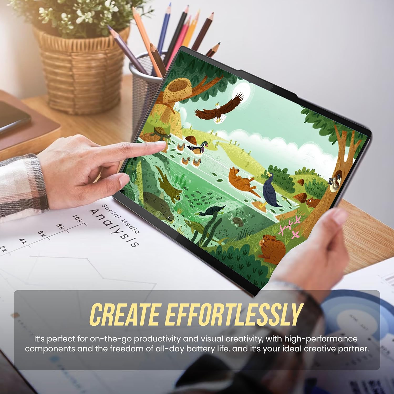 Open Box - Lenovo Yoga 7i 2-in-1 14" 2.2K Touchscreen Laptop, Intel i5-1335U, 512GB SSD, 16GB RAM, Intel Iris Xe, Backlit Keyboard, Fingerprint