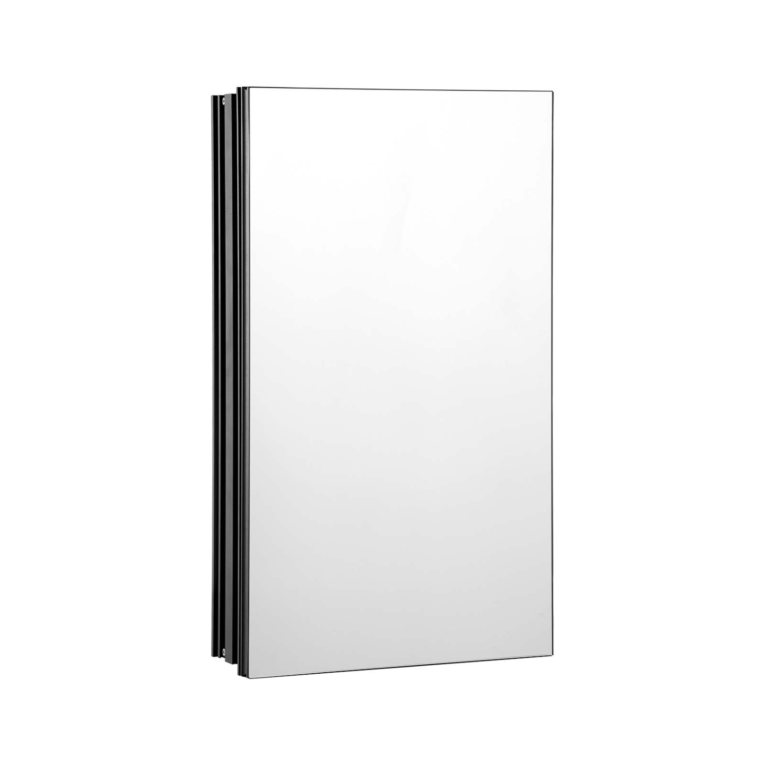 VEVOR 14 x 24 inches Medicine Cabinet, Medicine Cabinet with Mirror, Aluminum Frame Bathroom Wall Cabinet, 2-layer Adjustable Shelves, Recessed &