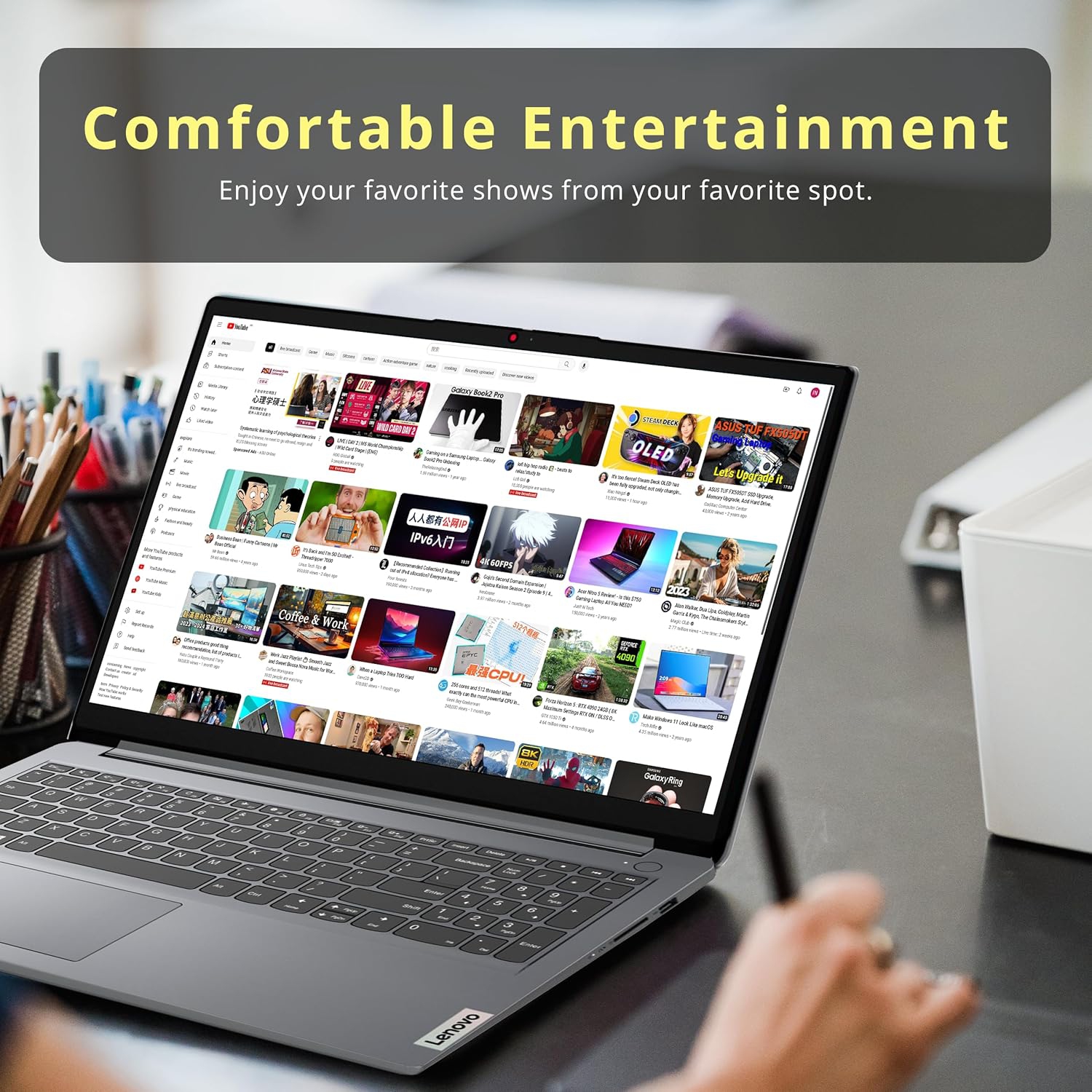 Refurbished - Lenovo Ideapad 1i 15.6" FHD Touchscreen Laptop, Intel i3 1215U, 2TB SSD, 40GB RAM, Intel UHD Graphics, Full Size Keyboard, Windows 11