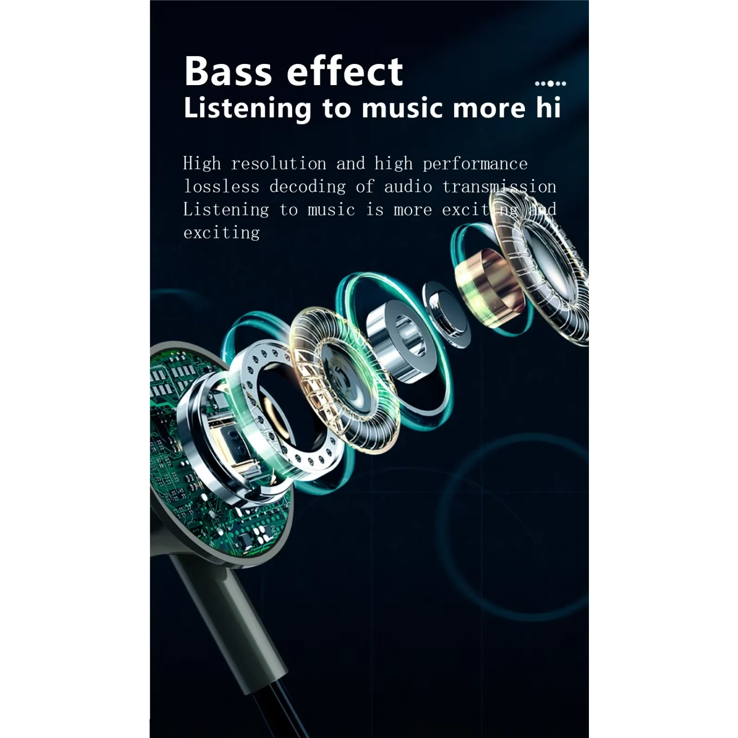 Casque d'écoute sans fil Bluetooth sport suspendu au cou, oreillette Bluetooth de retour pour karaoké en direct, casque stéréo 8D 800&nbsp;mAh