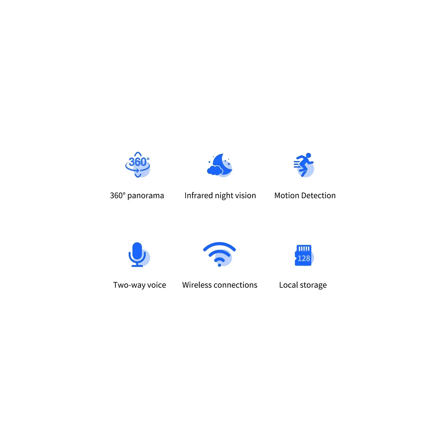 A1 shaking head machine, HD night vision 1080p home security intercom surveillance machine, 360 degree rotating PTZ surveillance camera - no memory