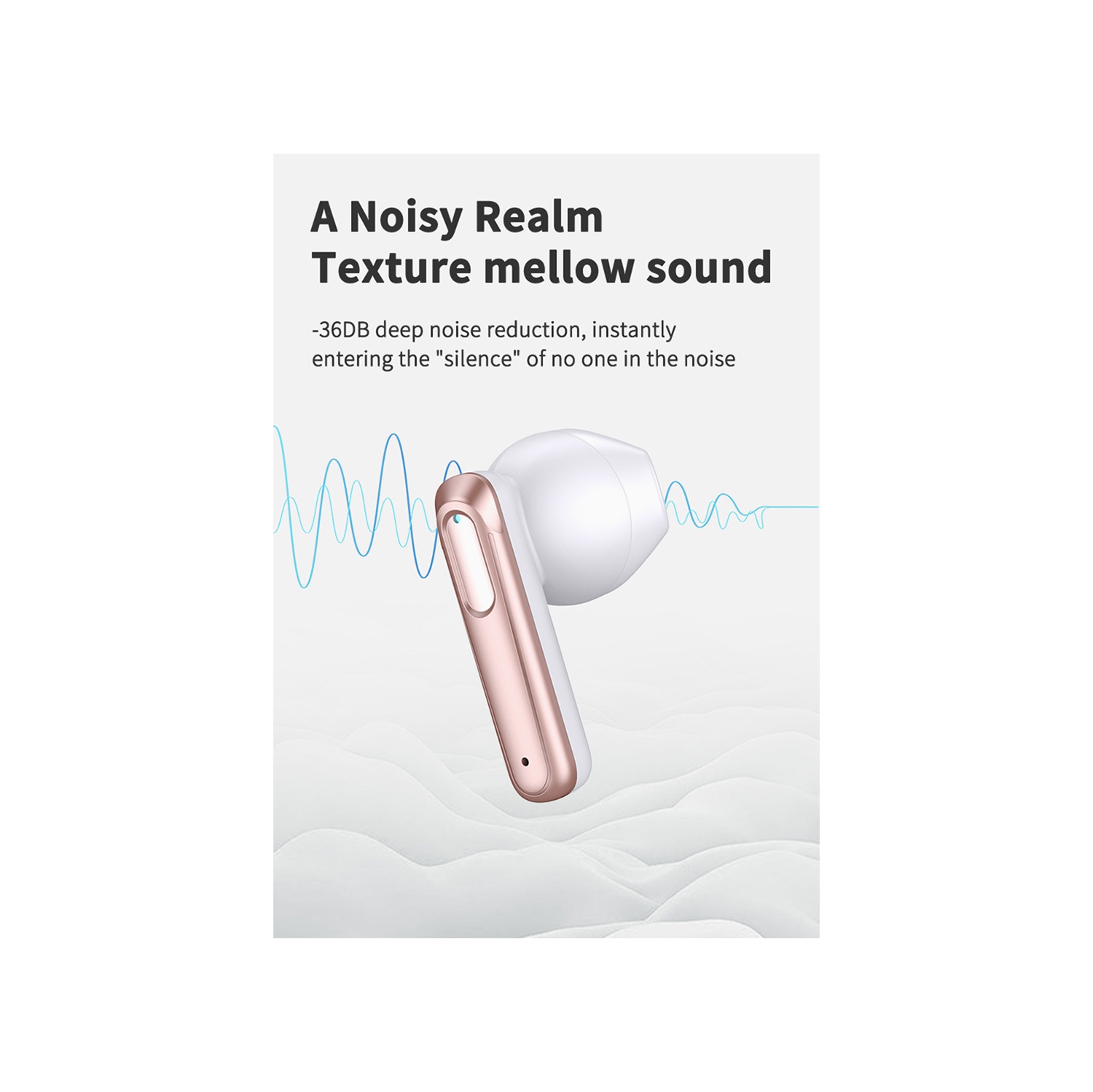 Écouteurs A18 à écran numérique à réduction du bruit, écouteurs sans fil étanches, écouteurs bouton de jeu Bluetooth haute puissance - noir