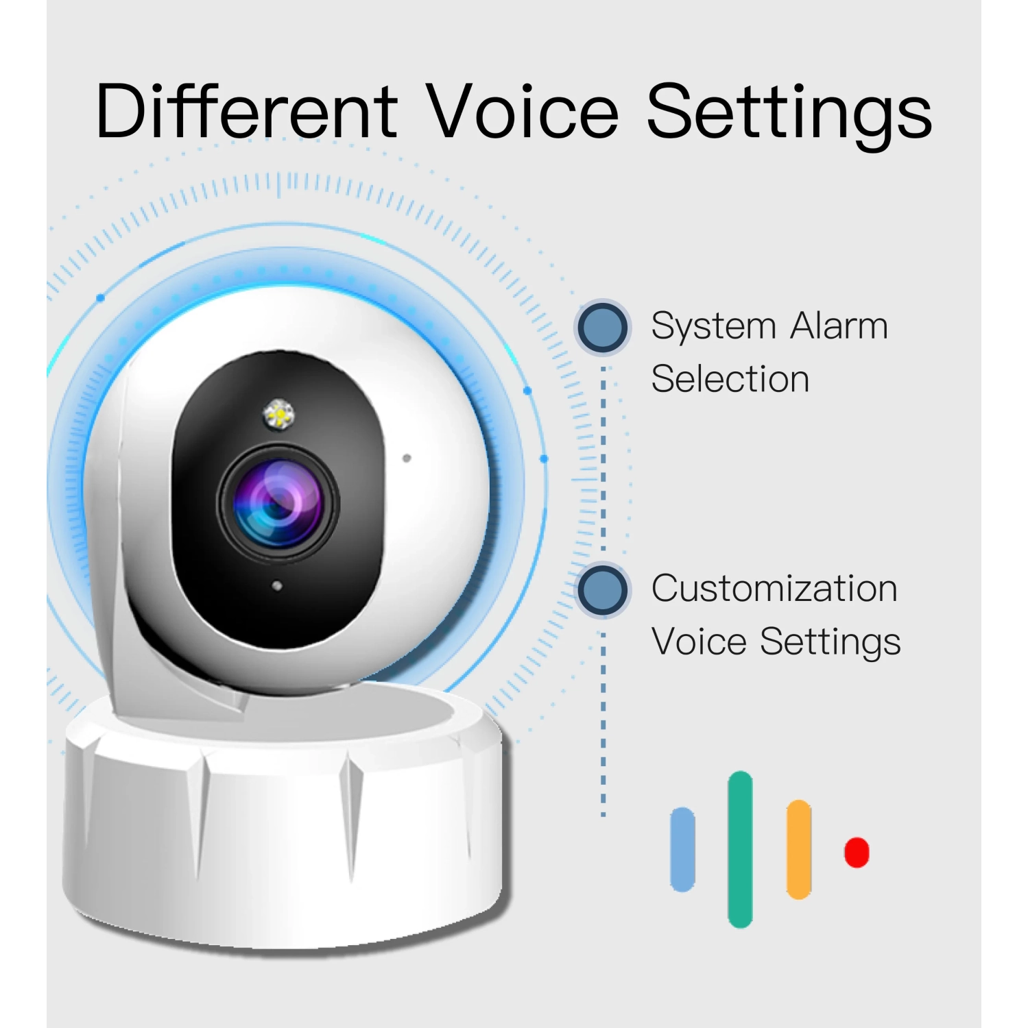 Home WIFI Shaking Machine Surveillance intelligente, caméra HD intérieure 360 degrés sans angles morts, réseau d'alarme de sécurité caméra CCTV - pas