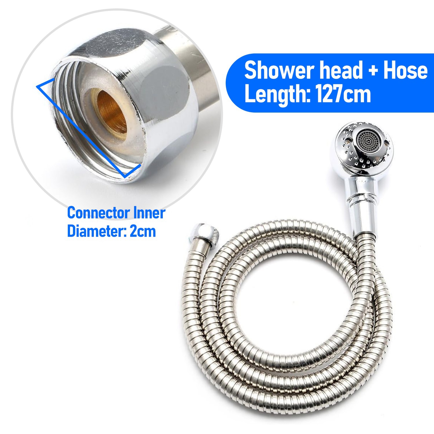 Mixer Taps Sprayer Set, Shower Head with Hose Handheld Shower Head Salon Barber Faucet with Hot and Cold Mixing Valve for Hair Salon Bathing Spa