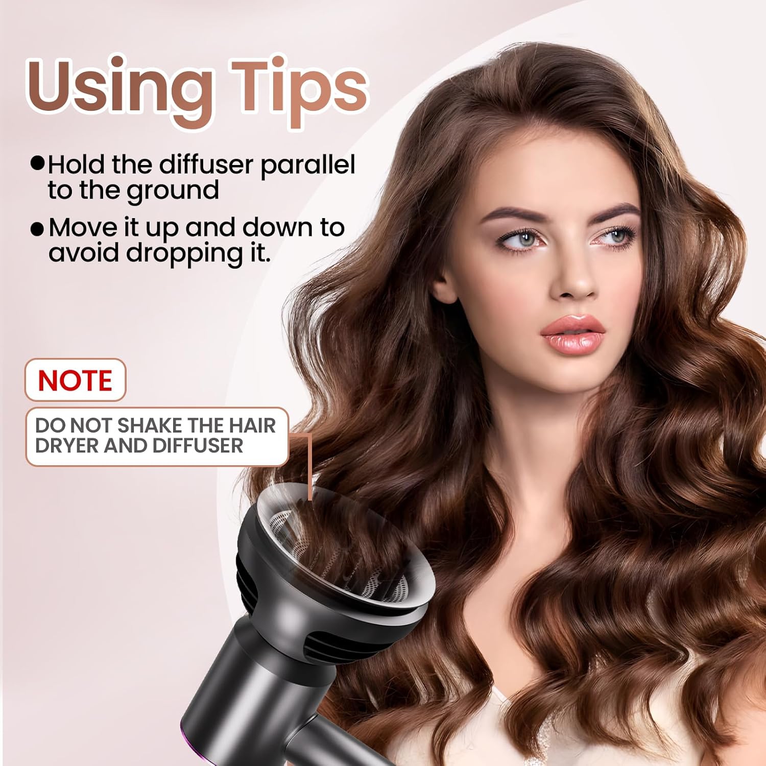 Hair Dryer Attachment Diffuser for Dyson Hair Dryer,Wave & Curl Diffuser for Dyson Hair Dryer HD16 HD15 HD12 HD08 HD04 HD03 HD02