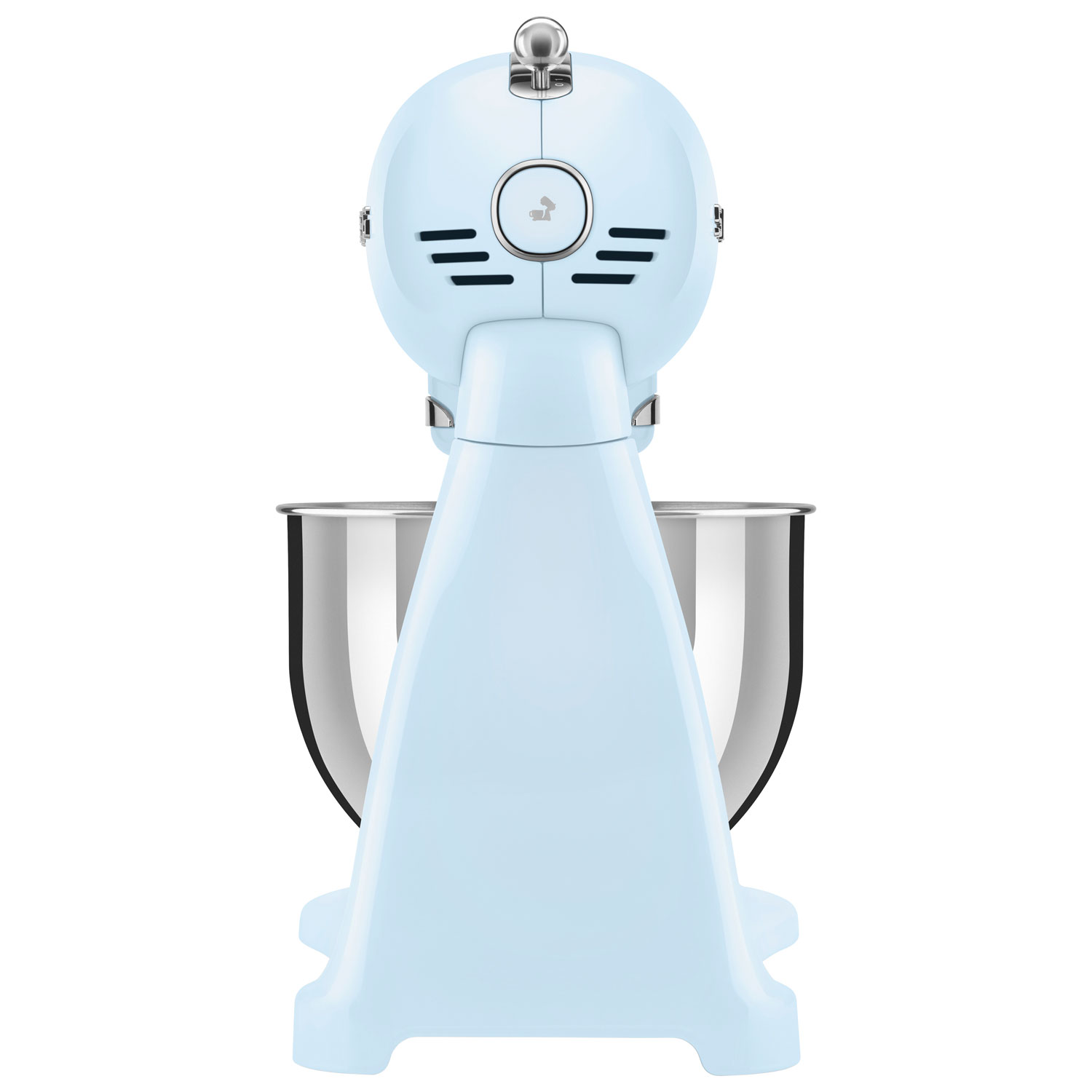 Batteur sur socle à tête inclinable Années 50 de Smeg - 5 pte - 800 W - Bleu