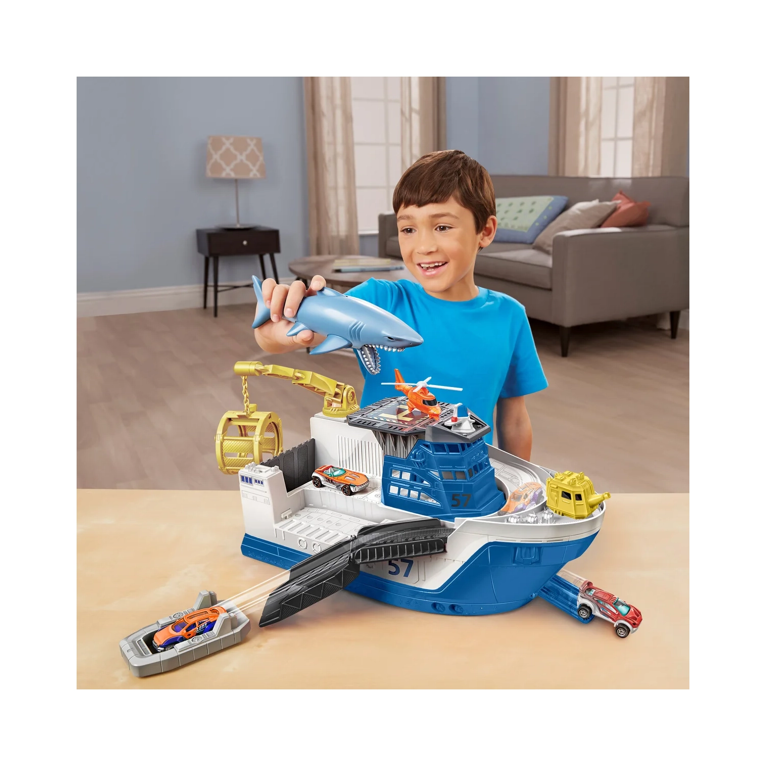 Matchbox Marine Rescue Shark Ship