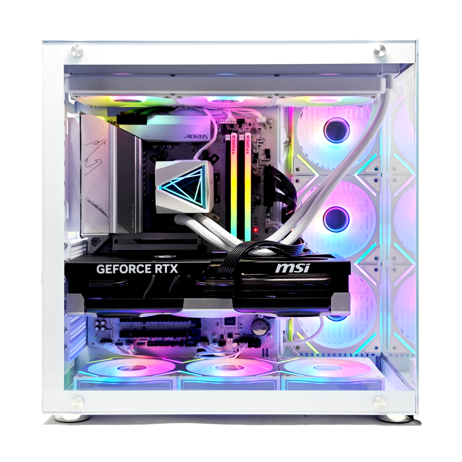 yukie Custom Liquid Cooled PC Ryzen7 5700X 16GB Ram 1T NVME