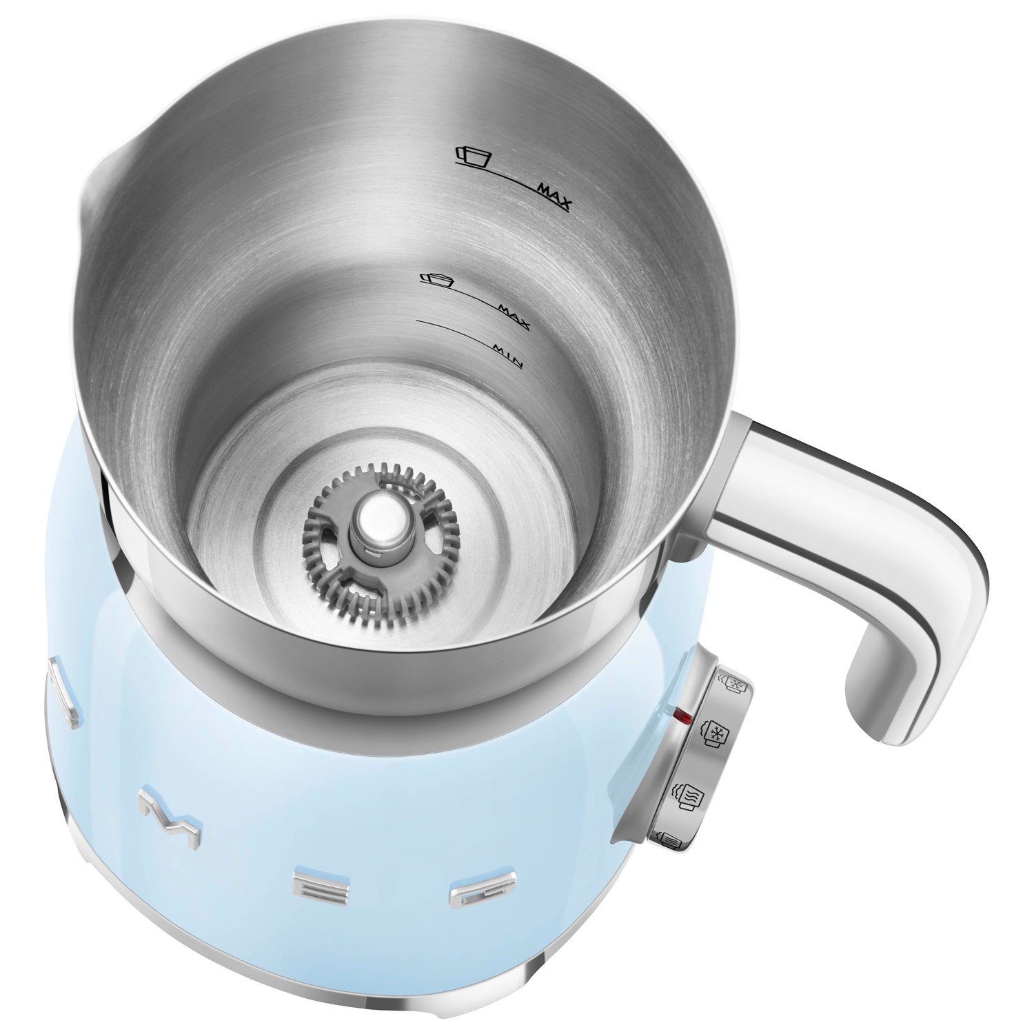 Mousseur à lait Années 50 de Smeg - Bleu azur