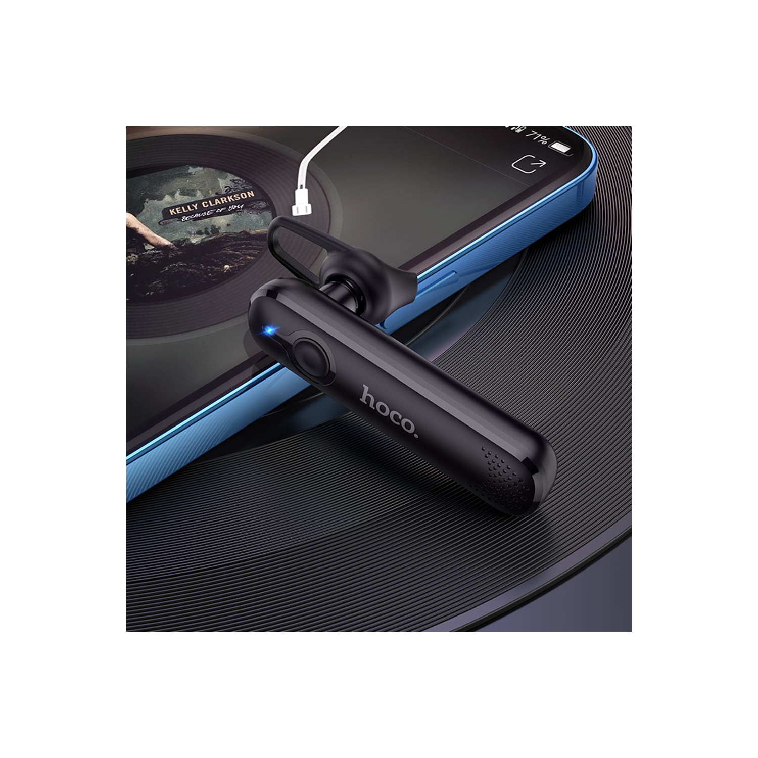 Casque d'écoute sans fil Bluetooth à une oreille, conduite d'affaires, sports mains libres, crochet d'oreille avec micro