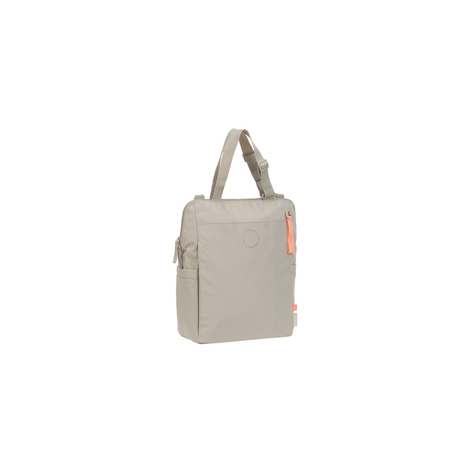 Lassig - Étiquette verte - Sac à couches - Sac à dos conversion - Beige