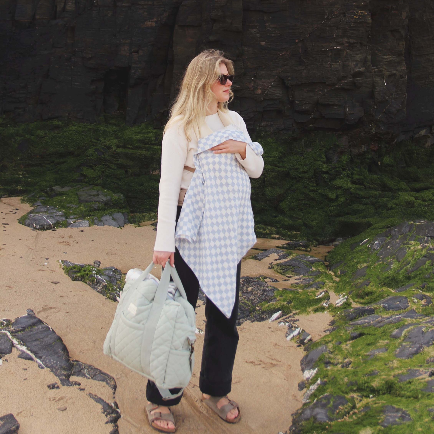 Avery Row - Changing Bag - Sage