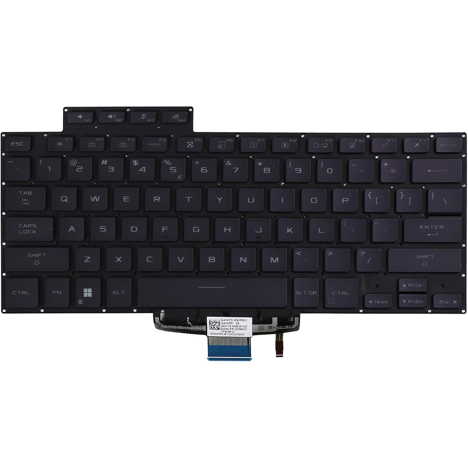 LIXSUNTEK Replacement Backlit Keyboard for ASUS ROG Zephyrus G15 GA503 GA503Q GA503QS ‎GA503QR GA503QM & ROG Zephyrus M16 GU603 GU603H , ROG Zephyrus