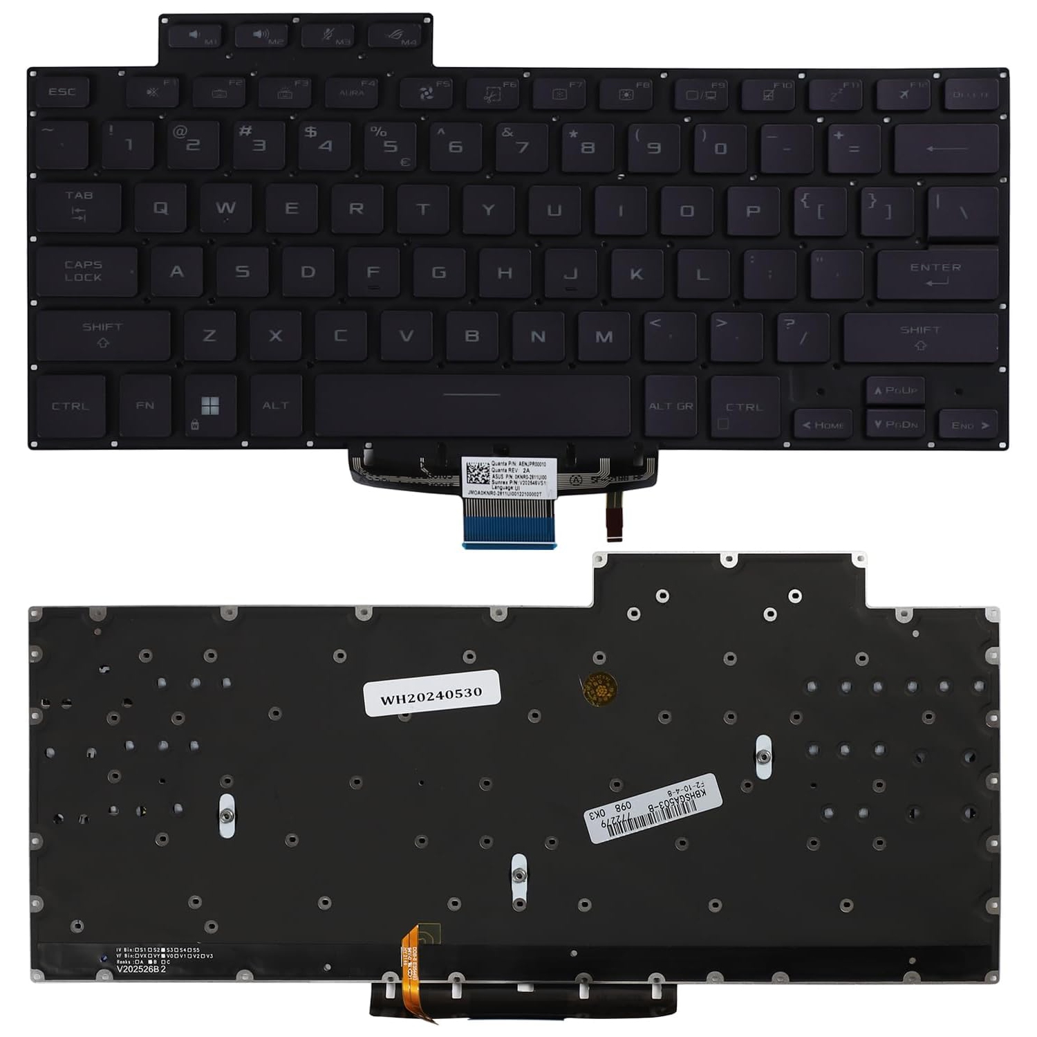 LIXSUNTEK Replacement Backlit Keyboard for ASUS ROG Zephyrus G15 GA503 GA503Q GA503QS ‎GA503QR GA503QM & ROG Zephyrus M16 GU603 GU603H , ROG Zephyrus