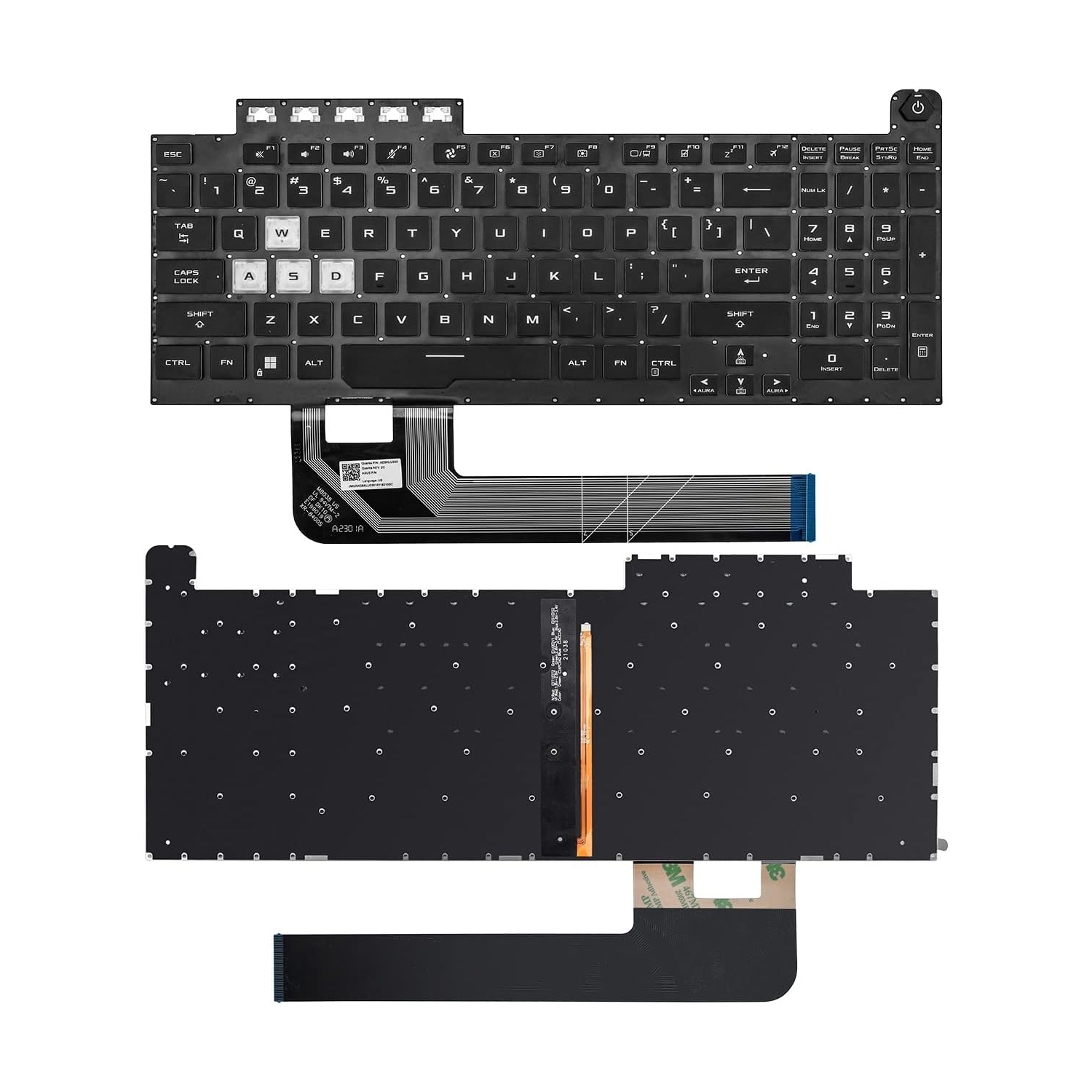LIXSUNTEK keyboard For ASUS TUF Gaming FA706 FX706U FX706II FX706LI US BLACK Keyboard Backlit