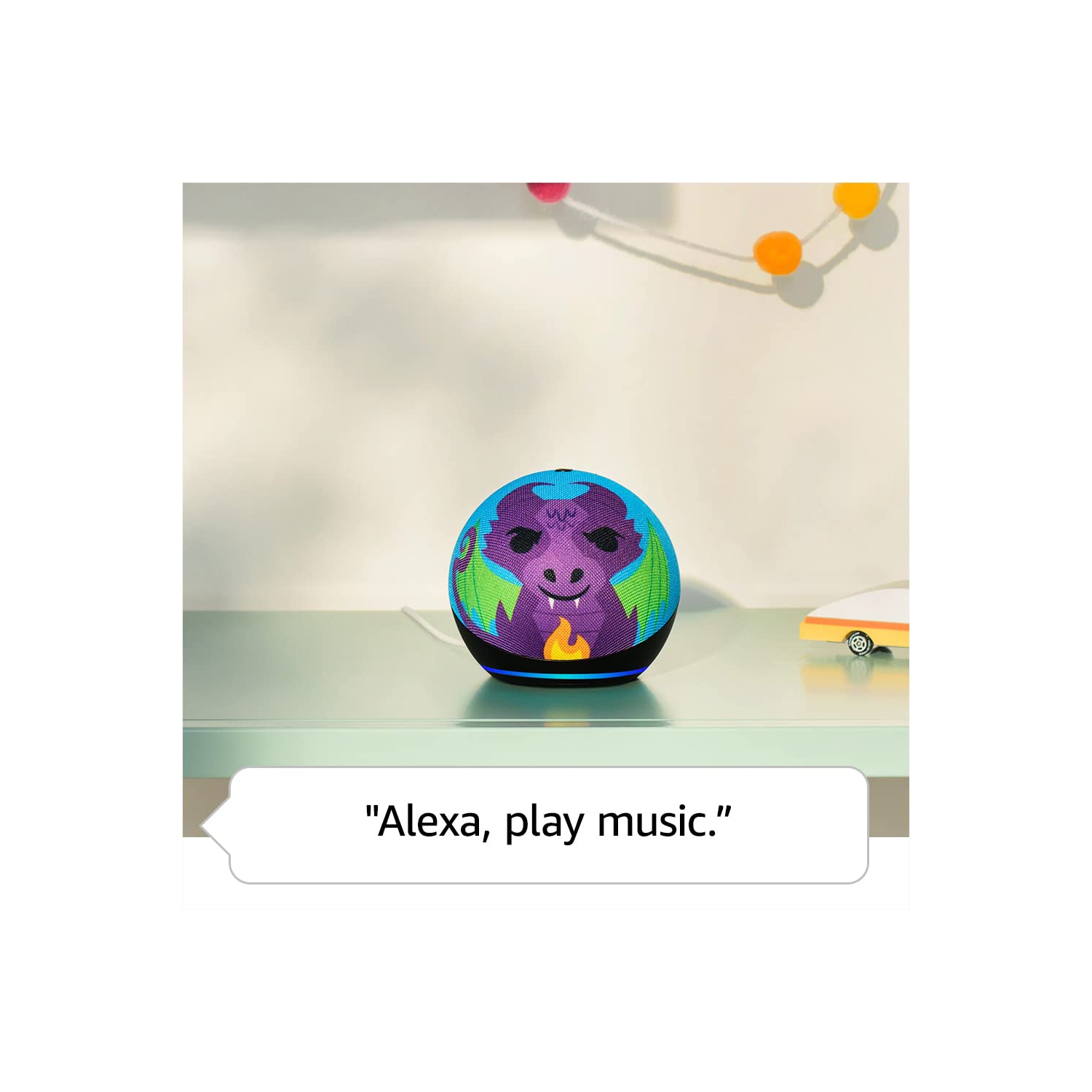 Amazon Echo Dot Kids with Alexa - Dragon