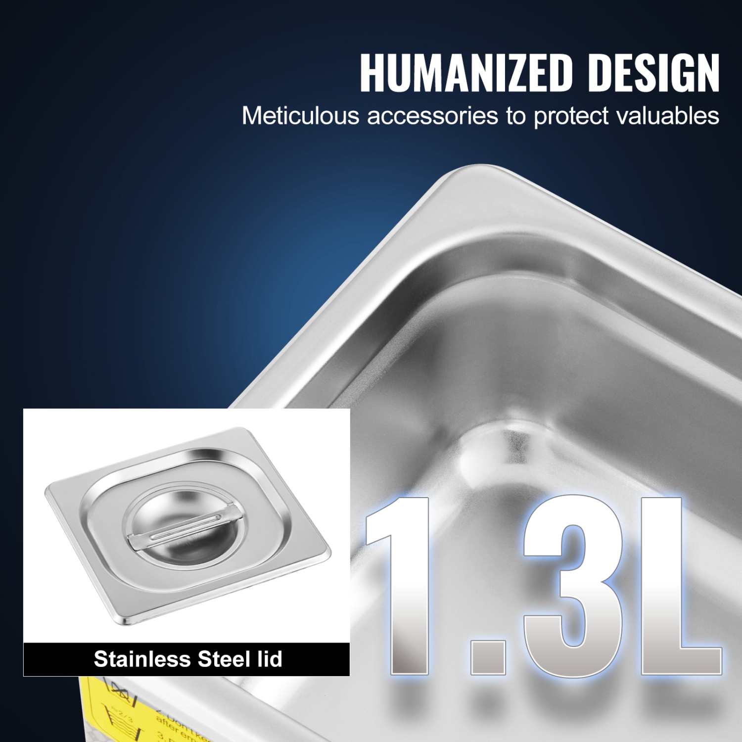 VEVOR 0.3 L Professional Ultrasonic Cleaner, Ultrasonic Jewelry Cleaner with Digital Timer & Heater, Stainless Steel Industrial Sonic Cleaner 40kHz