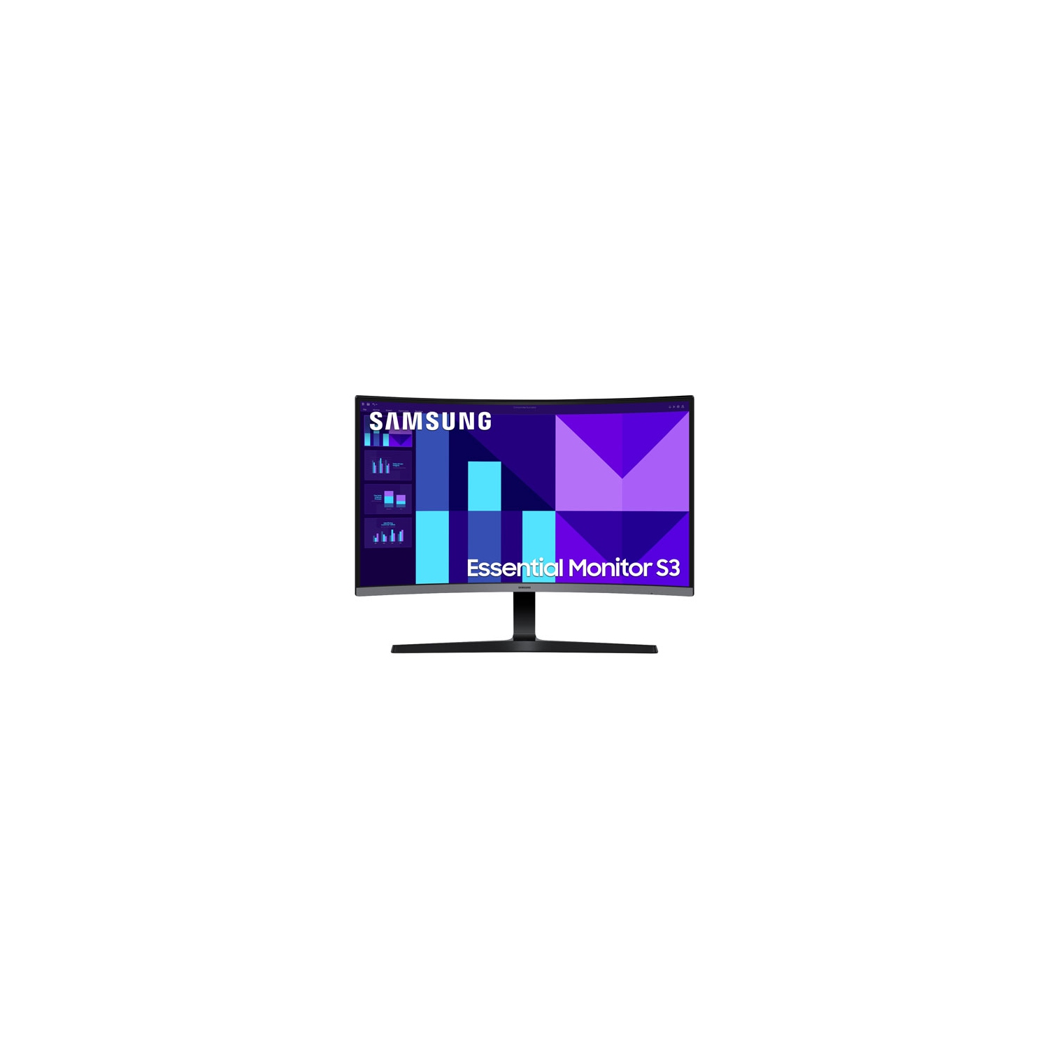 Open Box - Samsung 27" FHD 100Hz 4ms GTG Curved VA LED FreeSync Gaming Monitor - Black