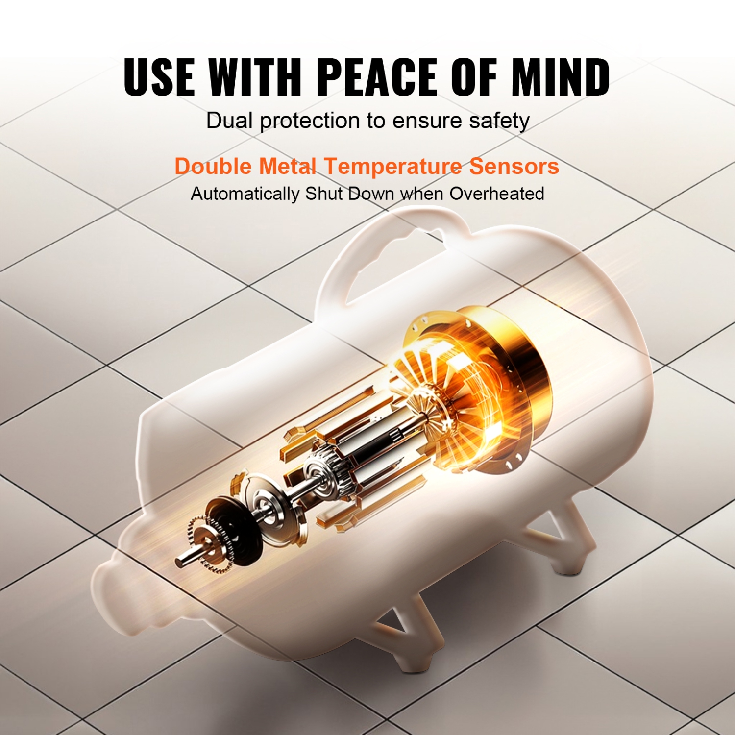 VEVOR 2000W/2.7HP Dog Dryer, Dog Blow Dryer, Pet Grooming Dryer with Adjustable Speed and Temperature Control, Pet Hair Dryer with 4 Nozzles and