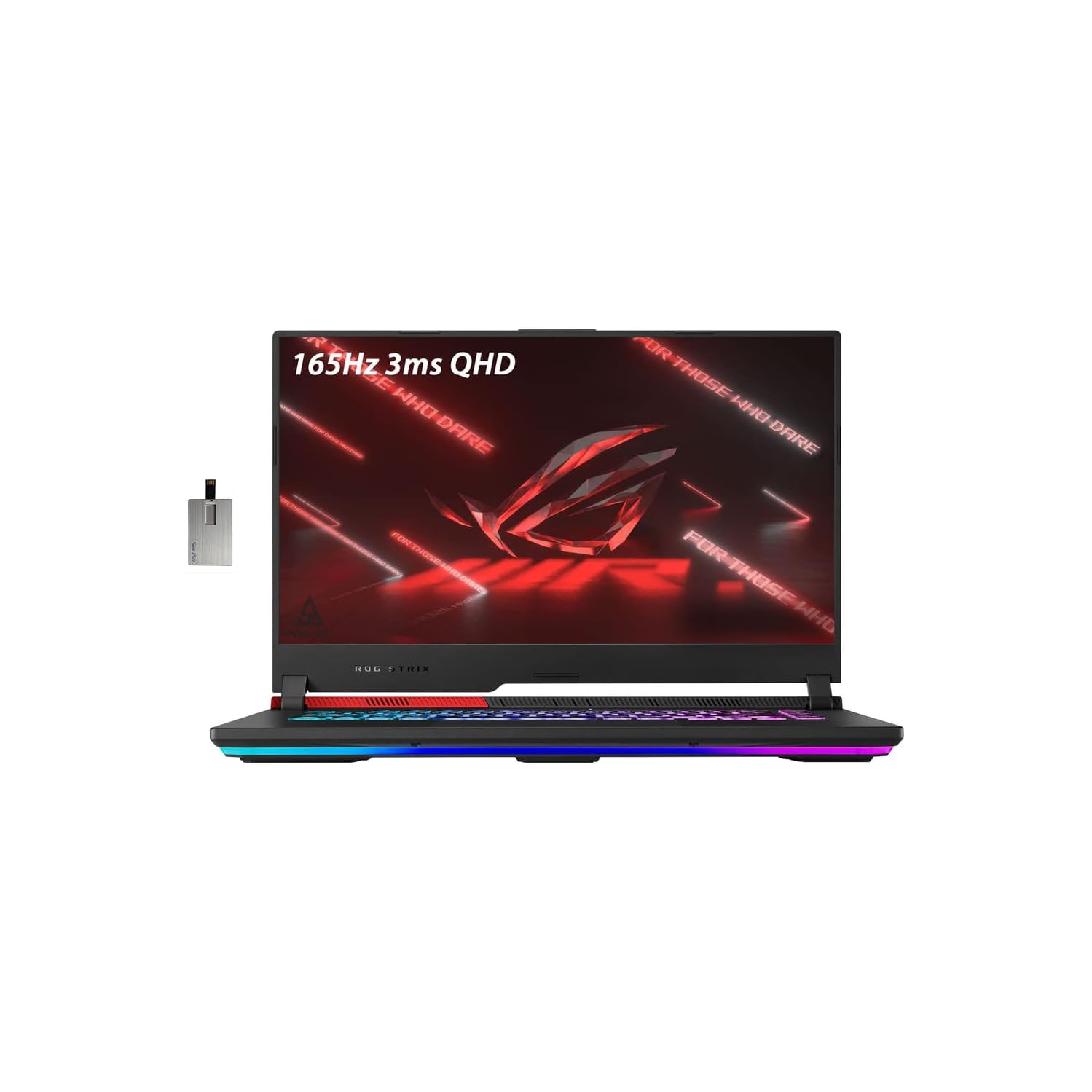 Refurbished (Excellent) - ASUS 2022 ROG Strix G15 15.6" QHD 165Hz Gaming Laptop, AMD Ryzen 9 5980HX, 2TB PCIe SSD,64GB RAM, RGB Backlit Keyboard, Radeon RX 6800M, Win 11 Pro