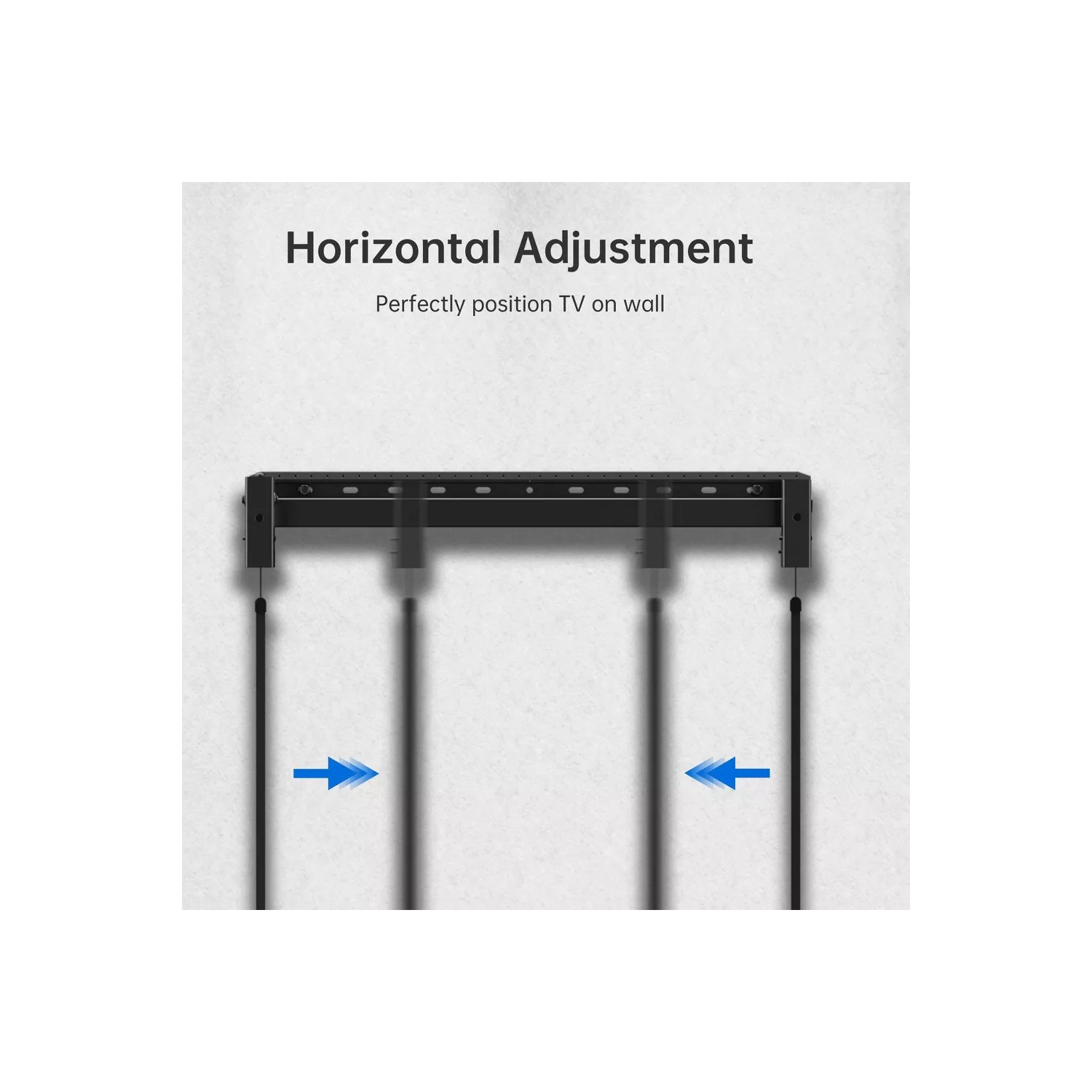 Support fixe discret d'ErgoAV pour téléviseur de 32 à 90&nbsp;po