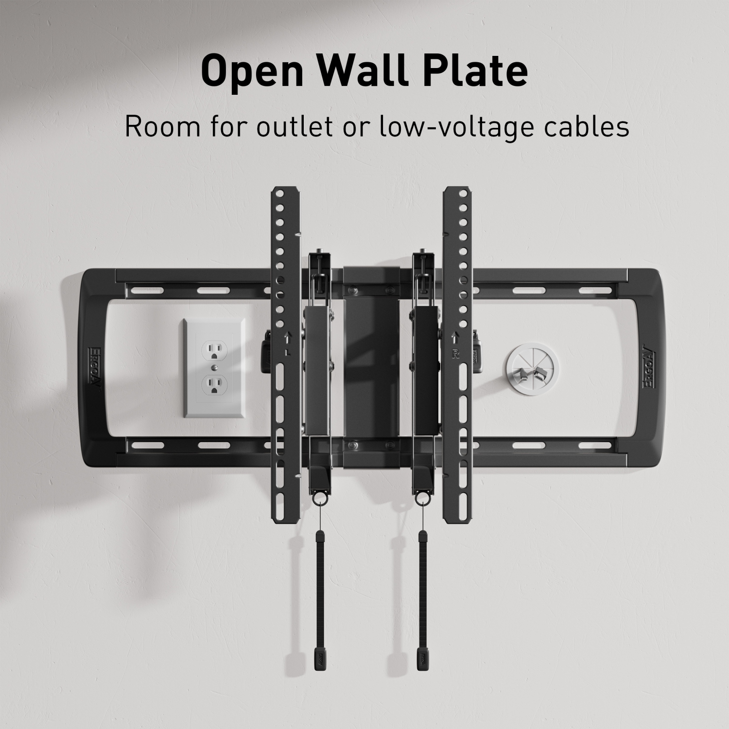 Support mural extensible, inclinable et pivotant d'ErgoAV pour téléviseurs de 42 à 98 po