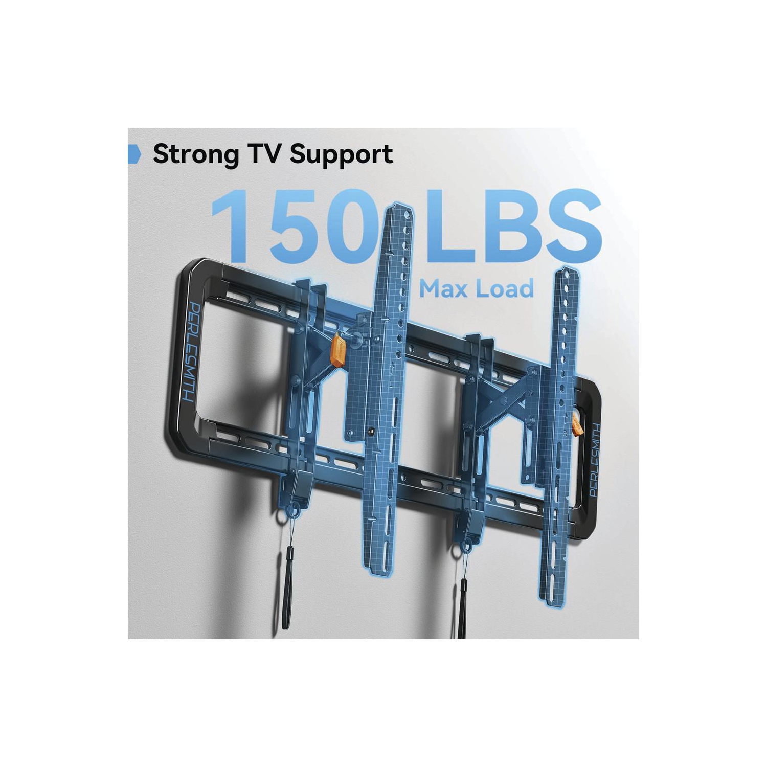 Support mural inclinable et pivotant Perlemth pour téléviseurs de 42 à 90&nbsp;po