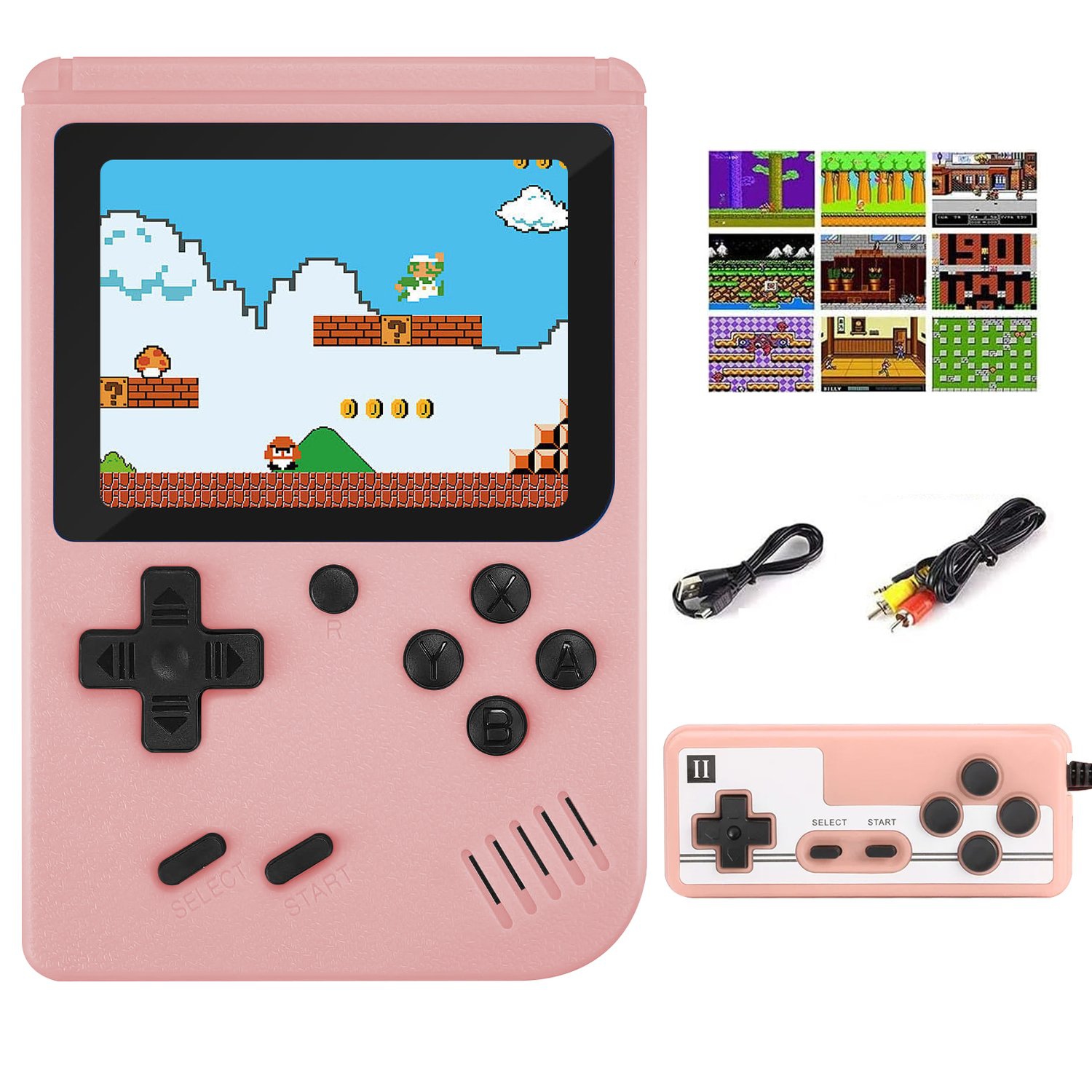 Console de jeu vidéo portative portative Retro 8 bits 3,0&nbsp;po Color LCD Lecteur de jeu couleur pour enfants 800 jeux intégrés pour un cadeau pour