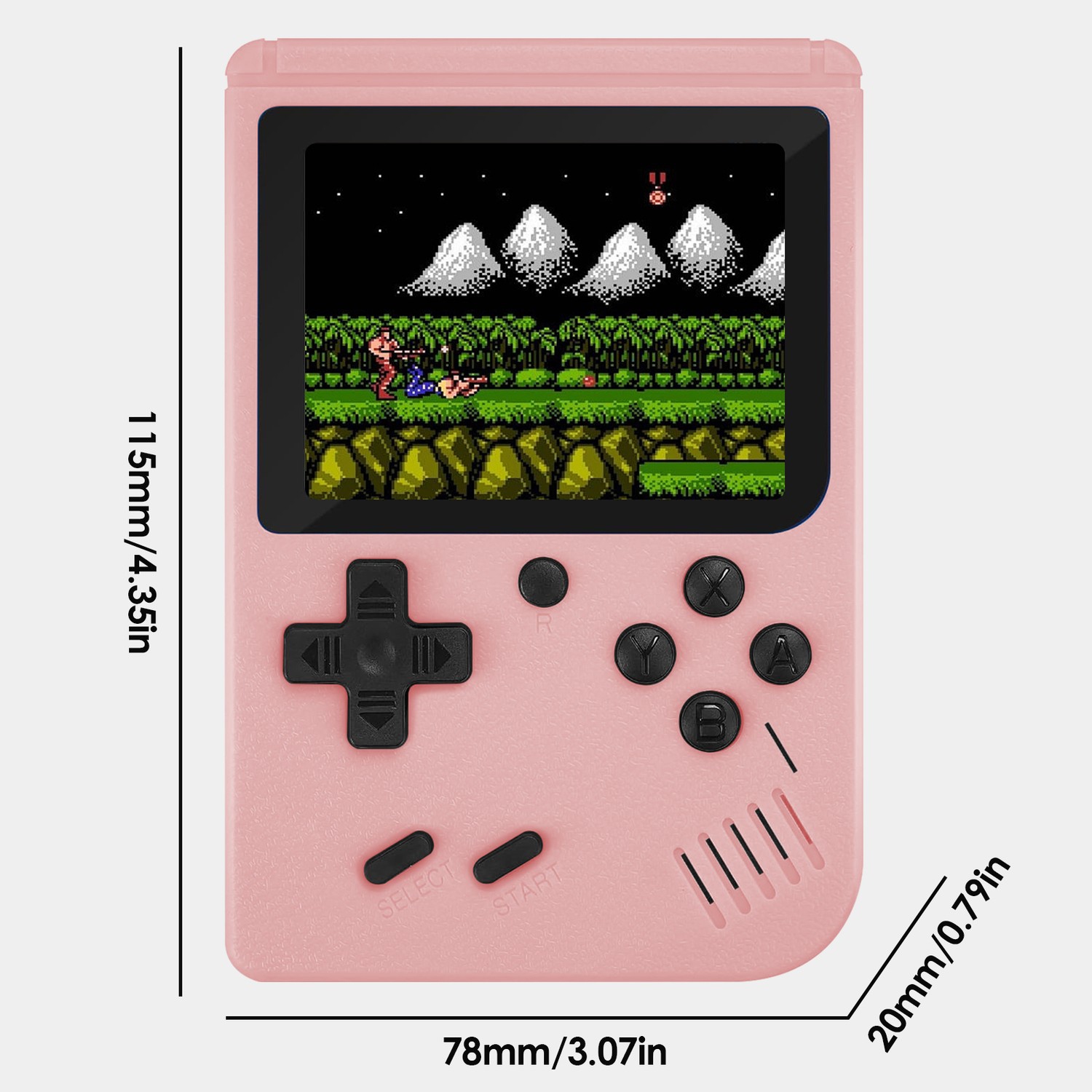 Console de jeu vidéo portative portative Retro 8 bits 3,0&nbsp;po Color LCD Lecteur de jeu couleur pour enfants 800 jeux intégrés pour un cadeau pour