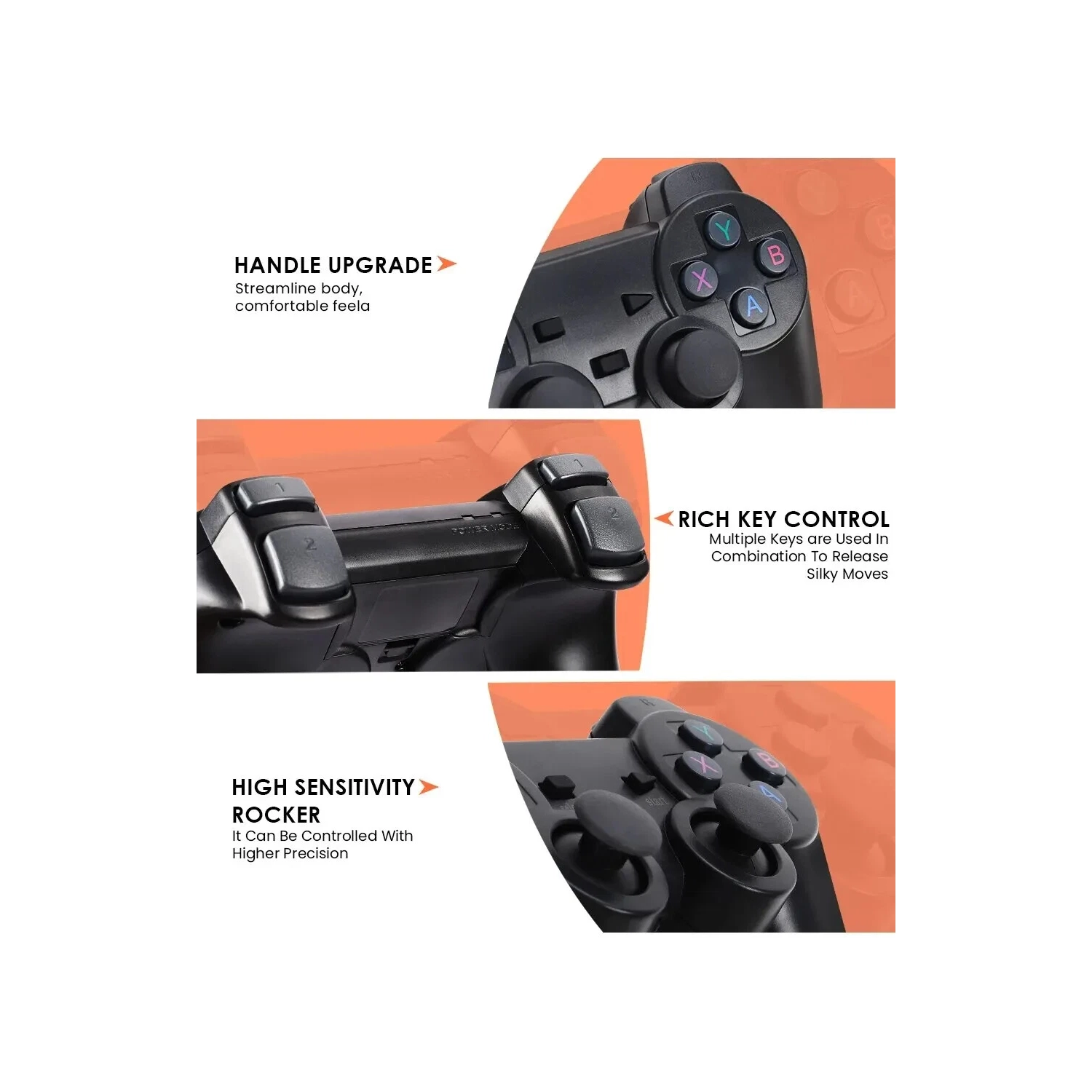 58000 Console de jeu vidéo 256G Double manette sans fil 2,4 GHz Game Stick HD Contrôle sans fil rétro