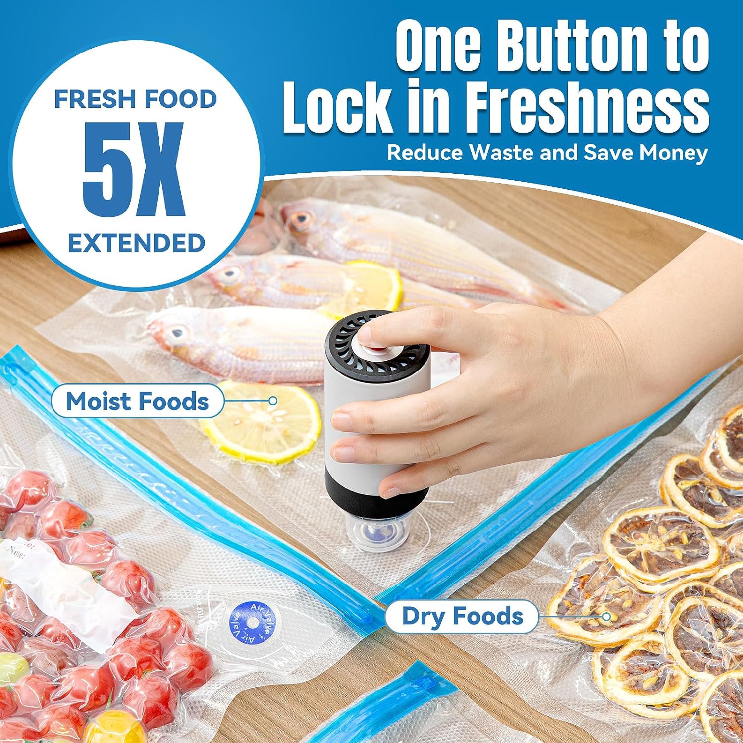 Electric Vacuum Sealer,Handheld Vacuum Sealer,Vacuum Sealer for Food,Small Household Food Vacuum Sealer