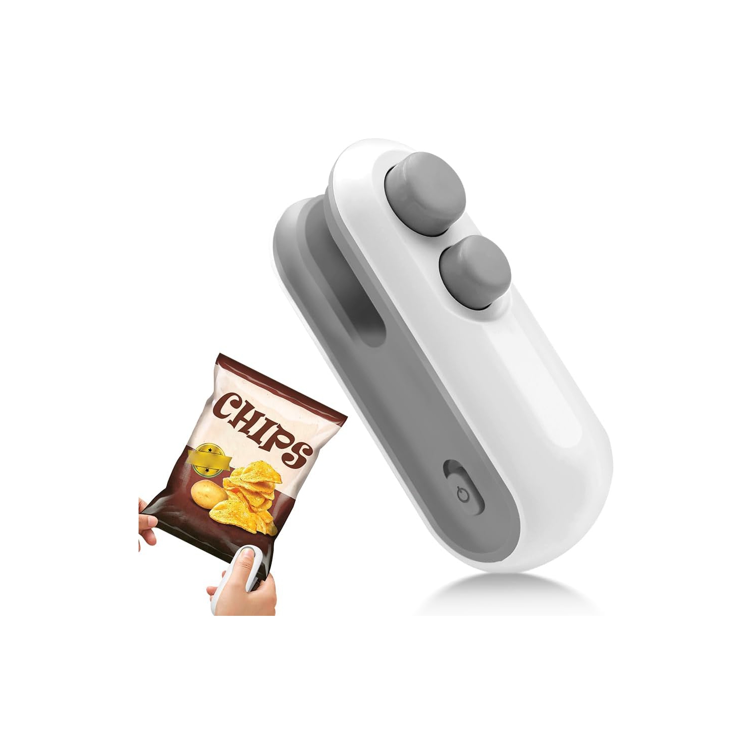 Mini Bag Sealer,USB Rechargeable Bag Sealer Heat Seal Cutter, Handheld Bag Sealer,Portable Sealer Machine for Plastic Bags Food Storage Snacks