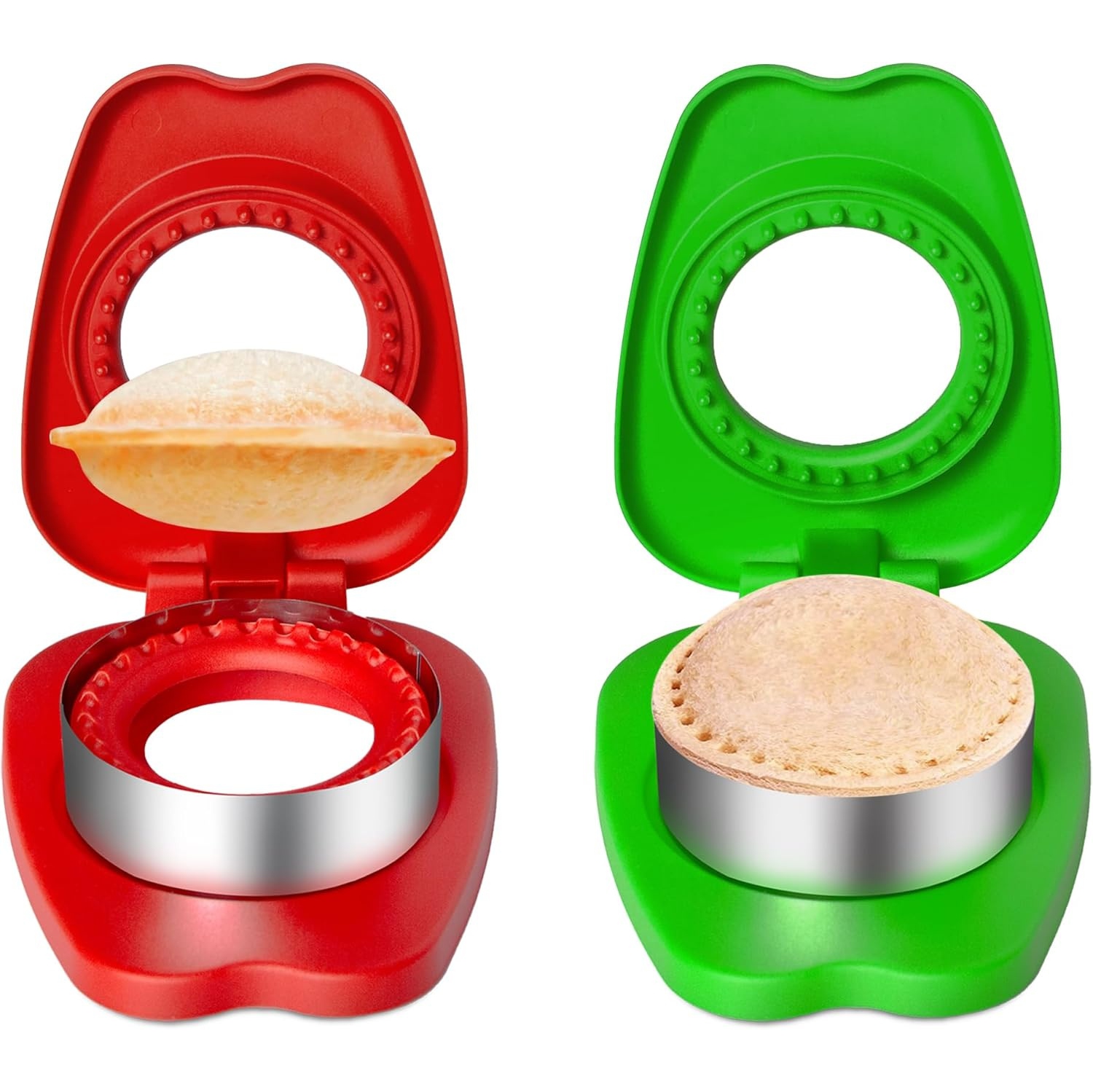 2PCS Sandwich Cutters for Little Ones Lunch,Round Sandwich Sealer Ideal for School Lunch Boxes & Bento Boxes,Sandwich Cutters for Boys & Girls