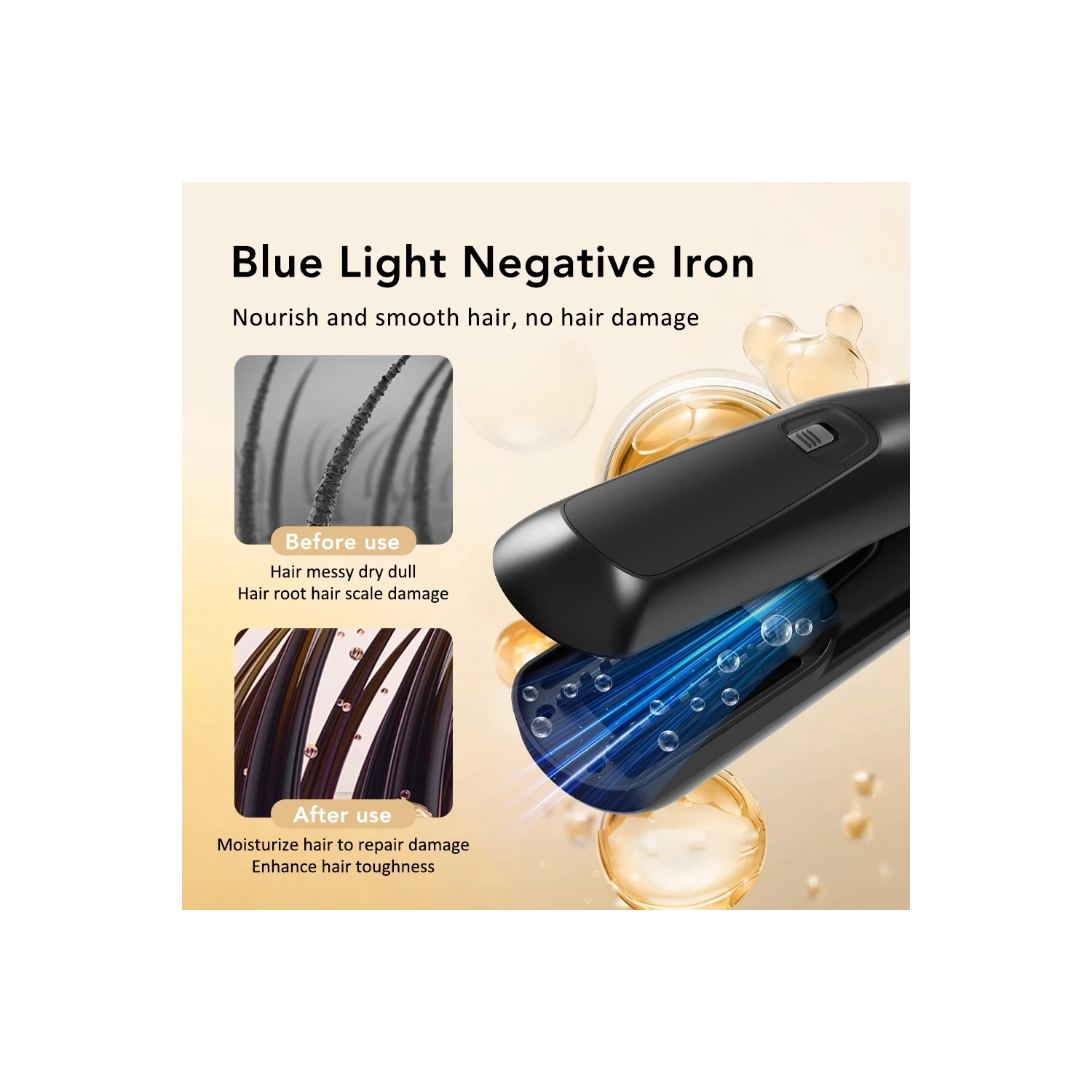 Hair Ends Trimmer Split Remover Dry Damaged Trim Split Iron Flat Hair Straightener for Women Cordless Hair Cutting Machine