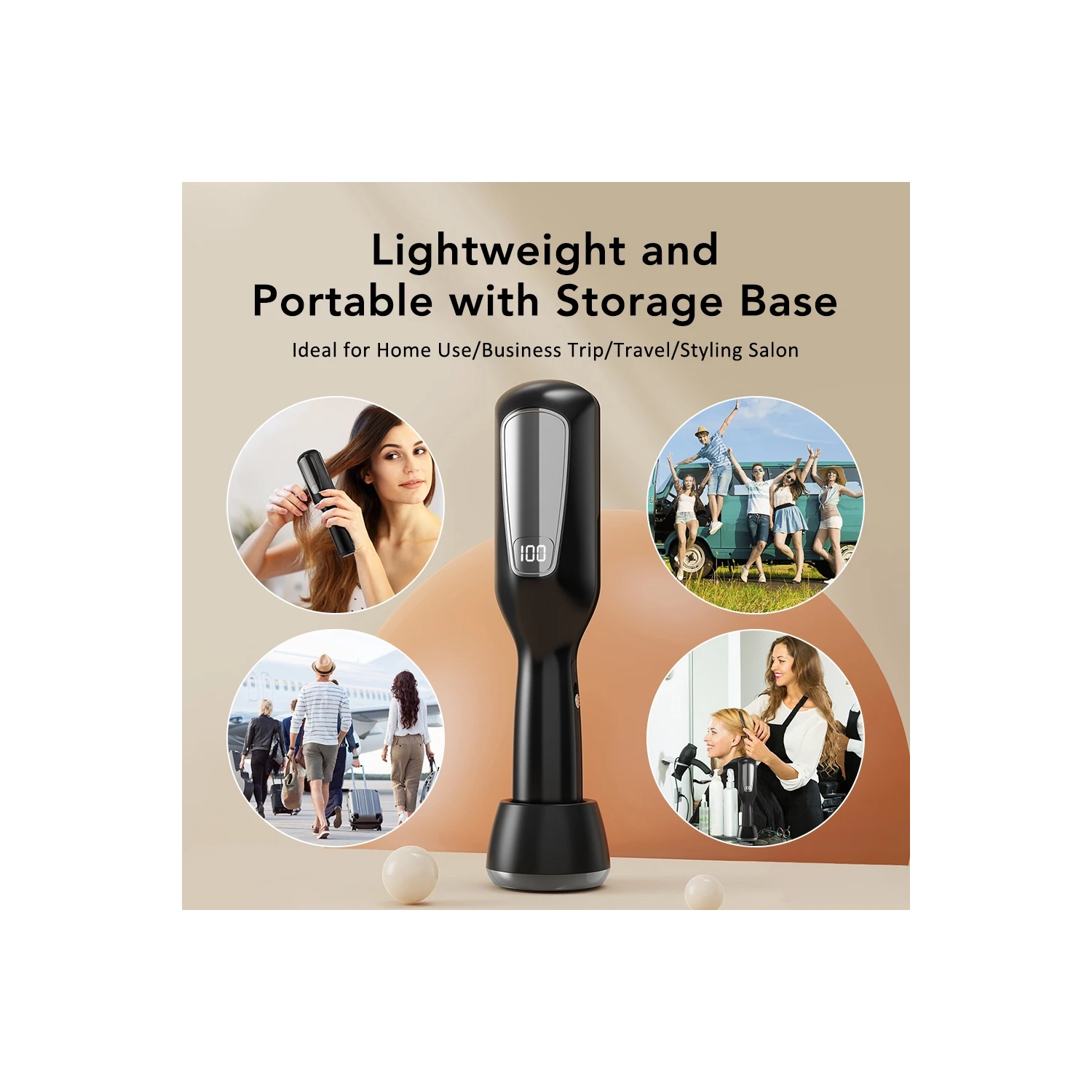 Hair Ends Trimmer Split Remover Dry Damaged Trim Split Iron Flat Hair Straightener for Women Cordless Hair Cutting Machine