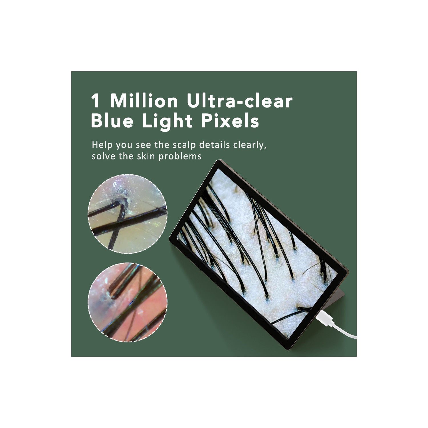 Multifunctional Scalp Skin Hair Detector Visual Skin Analyzer Machine Skin Magnifier Scalp Diagnostic Machine Microscope Skin Test