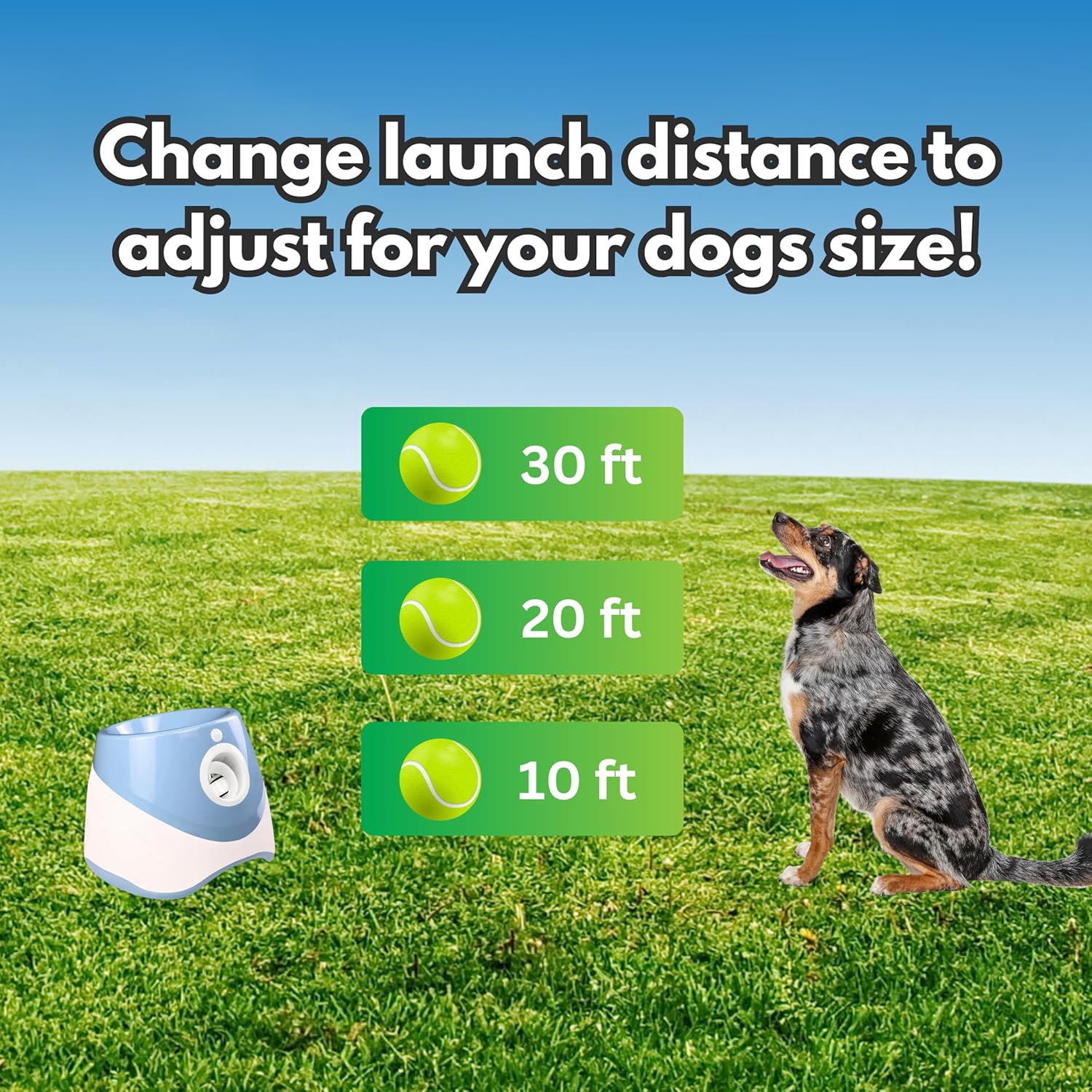 Automatic Ball Launcher for Small Medium Dog/Puppy with 3 Tennis Balls,Ball Launcher Machine for Dogs,Electric Ball Launcher Dog Toys