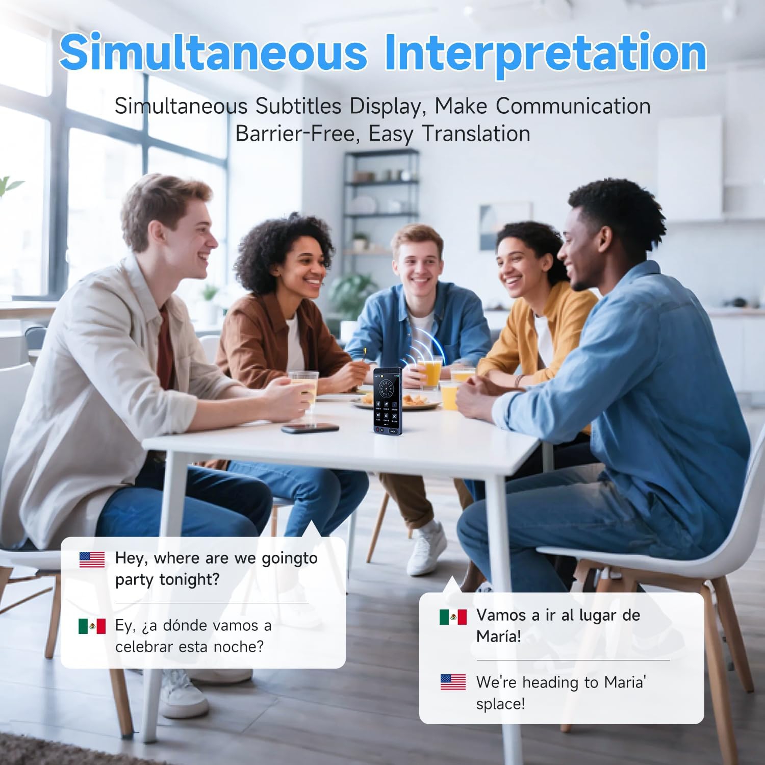 Offline language translation device, 142 languages two-way real-time voice translation, recording and photo AI translator, suitable for business