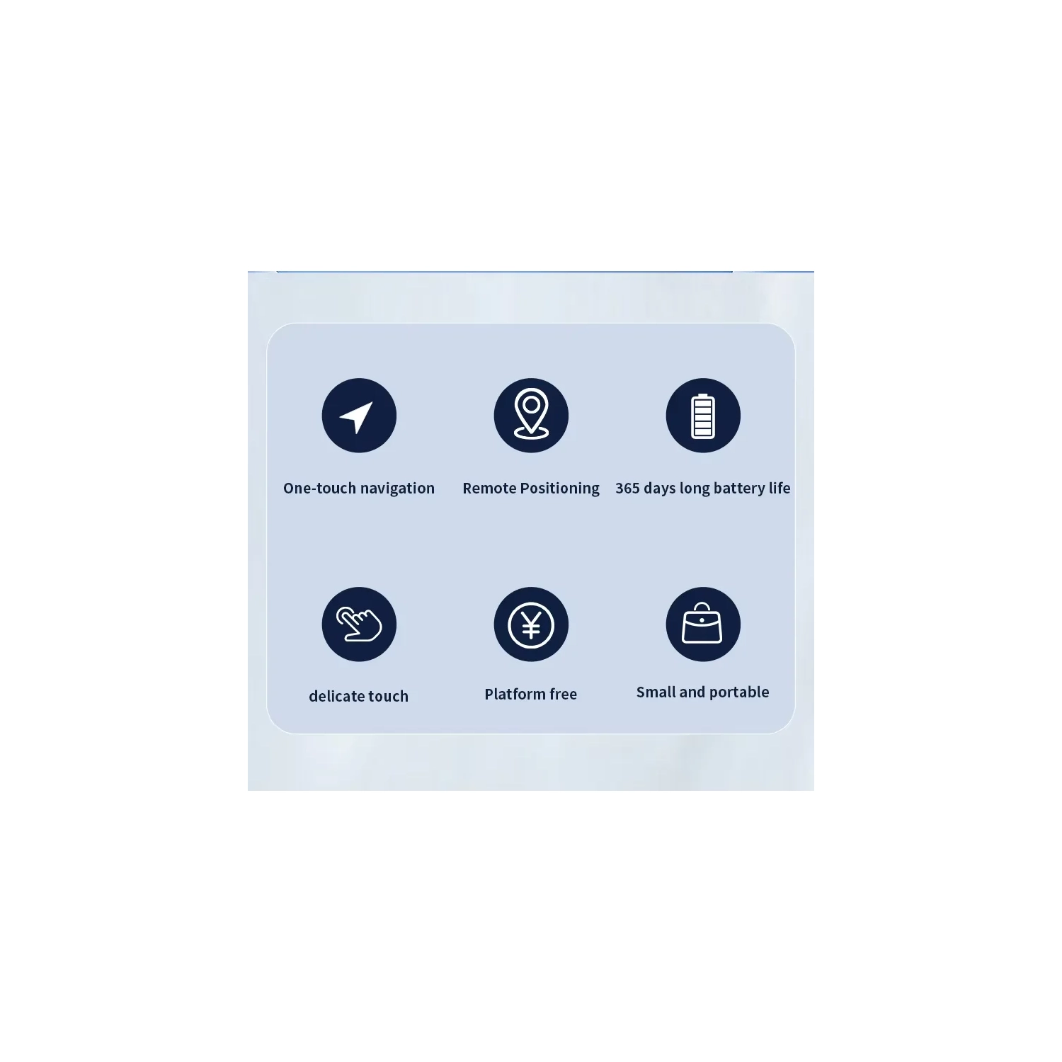 Android iOS Universal Global Locator, AIRTAG Anti-Lost Device, GPS Track Multi-personne View Pet Global Tracker, motif CD noir électroplacage avec