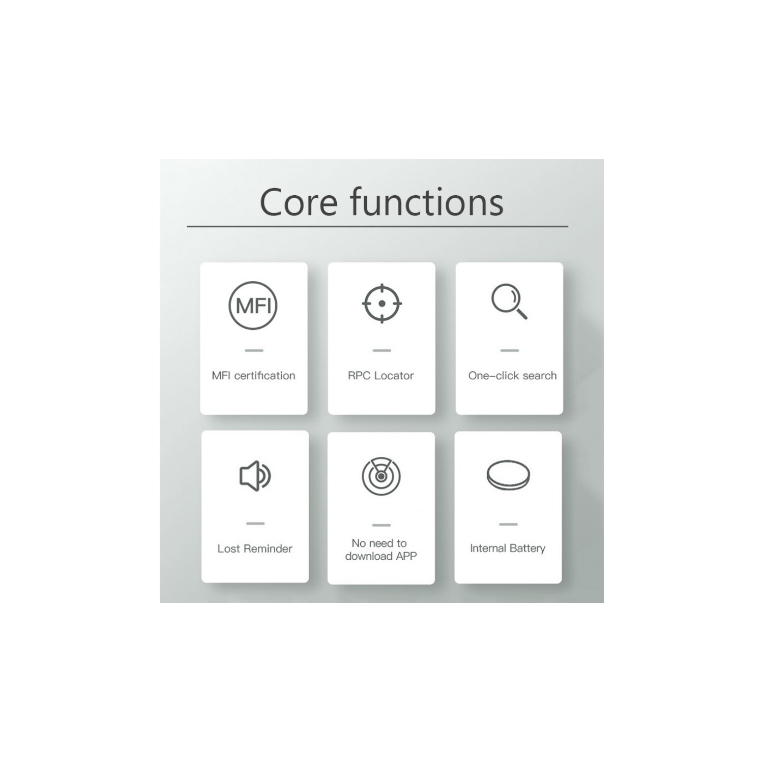 Mini iOS anti-artéfact perdu, dispositif de repérage Bluetooth, détecteur intelligent, système de positionnement global AirTag en veille ultra-long -