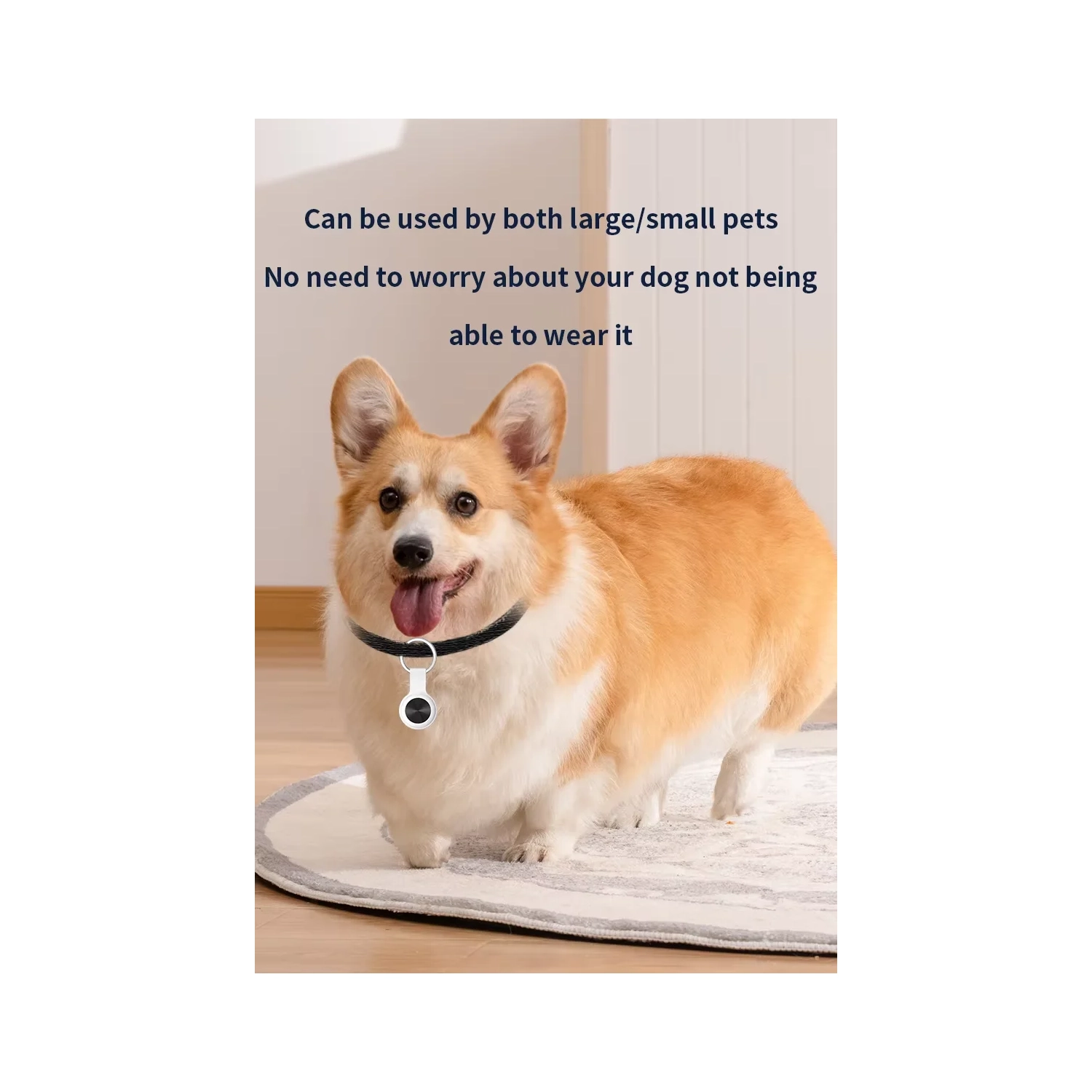 Android iOS Universal Global Locator, AIRTAG Anti-Lost Device, GPS Track Multi-personne View Pet Global Tracker, motif CD blanc électroplacage avec