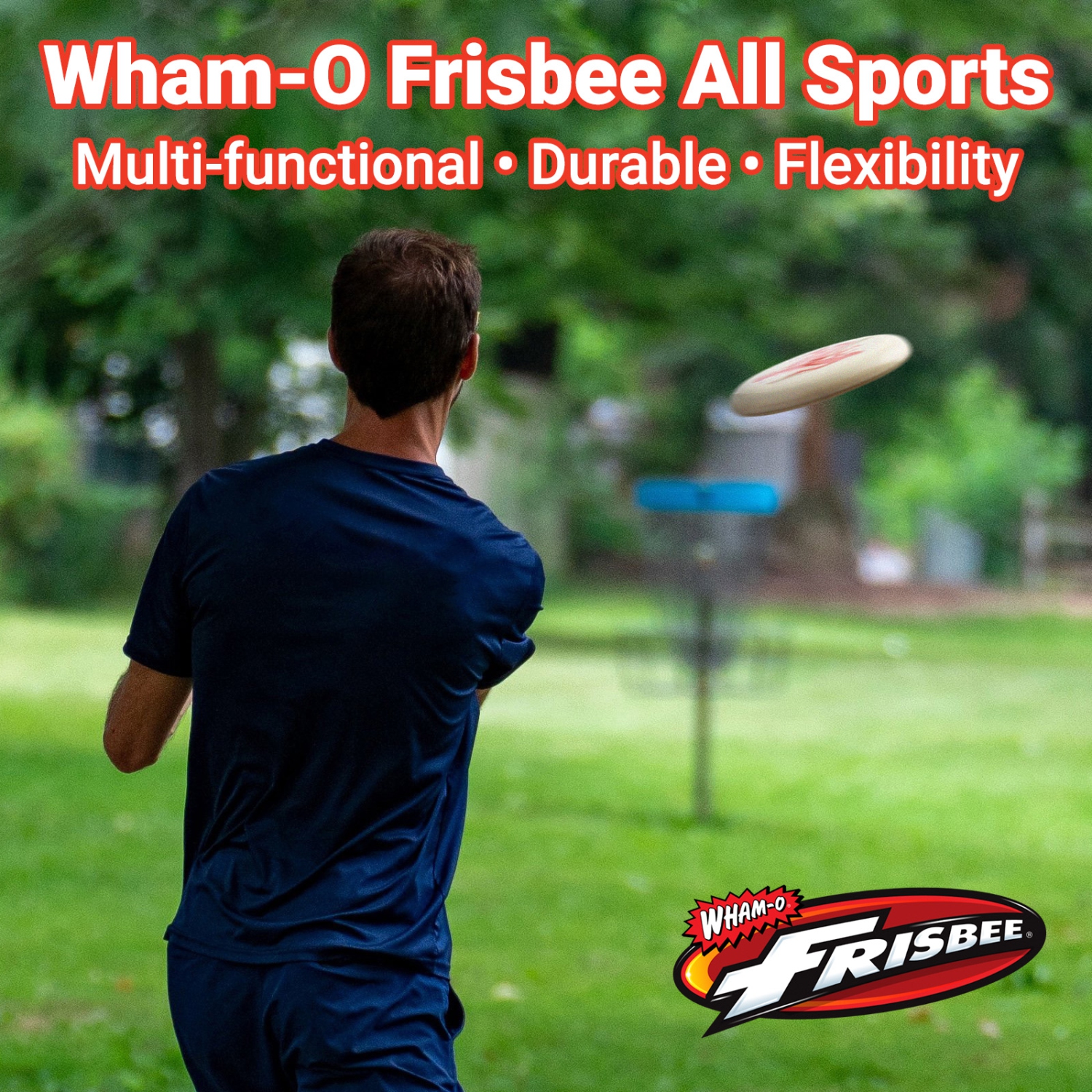 Wham-O Frisbee All Sport Disc 140g, 9.85 Inch, Durable and Non-Slip Grip for Outdoor Team Sports and Family Fun