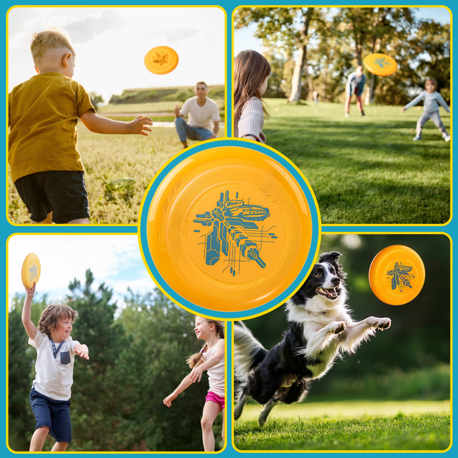 Wham-O Frisbee Go Flying Disc, 9 Inch Lightweight Toy for Beginners Outdoor Beach Park Backyard Game - 70g