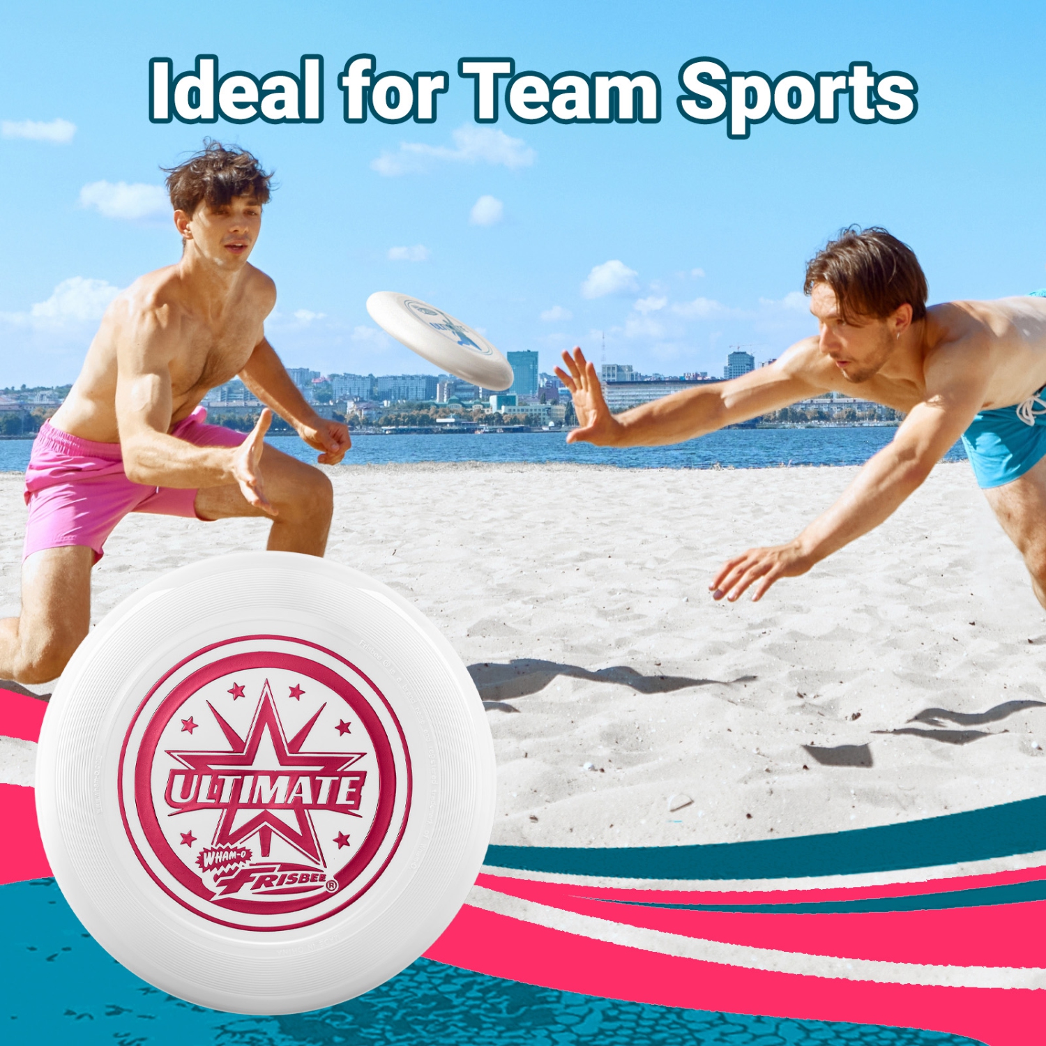 Wham-O Frisbee Official Ultimate 175g Flying Disc, 10.75 Inch, for Competition and Professional Training - 2 Pack