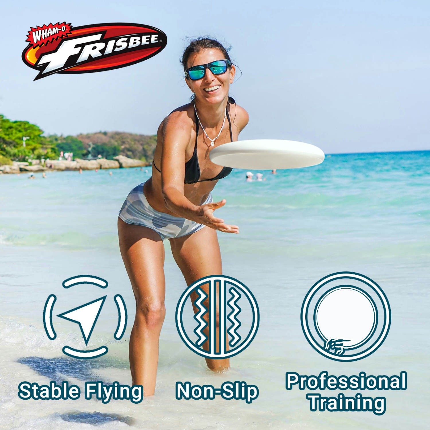 Wham-O Frisbee Official Ultimate 175g Flying Disc, 10.75 Inch, for Competition and Professional Training - 2 Pack