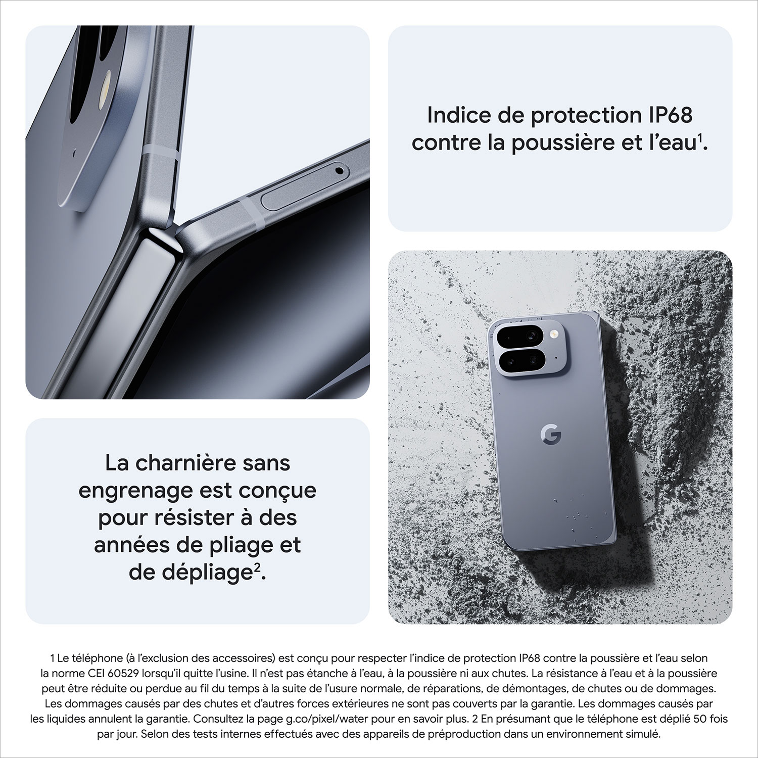 Pixel 10 Pro Fold de 256 Go de Google - Jade - Téléphone intelligent Android déverrouillé avec Gemini
