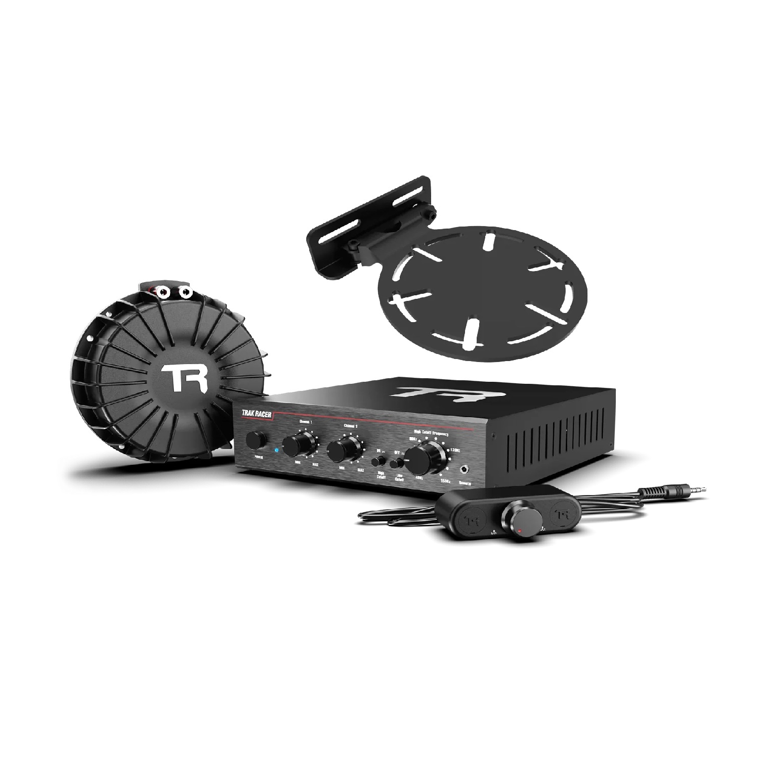 Trak Racer - Haptic Bass Shaker Kit with 200W Amp, 100W Shaker and Shaker Mount