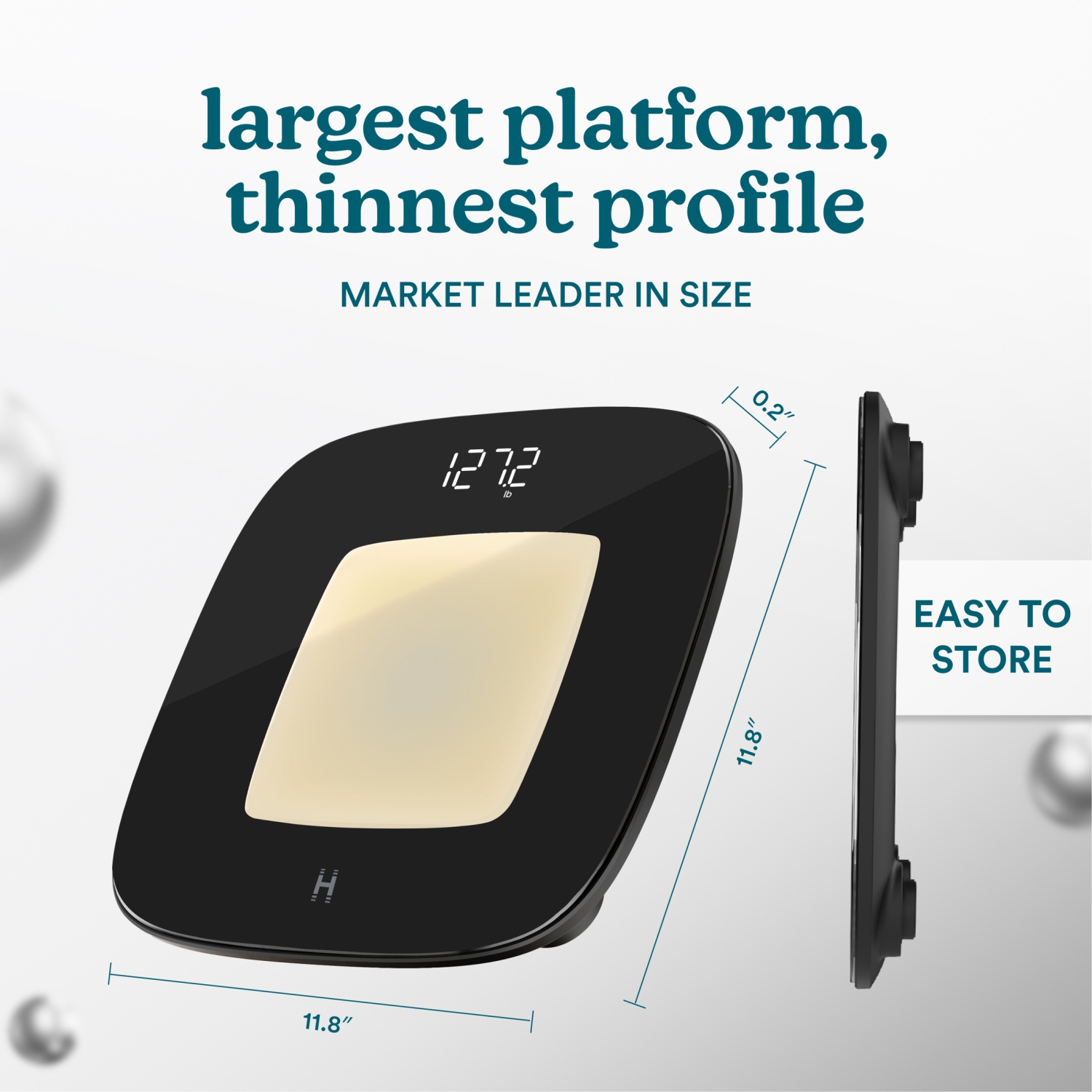 Homedics Glo Digital Bath Scale with Motion Sensing Light