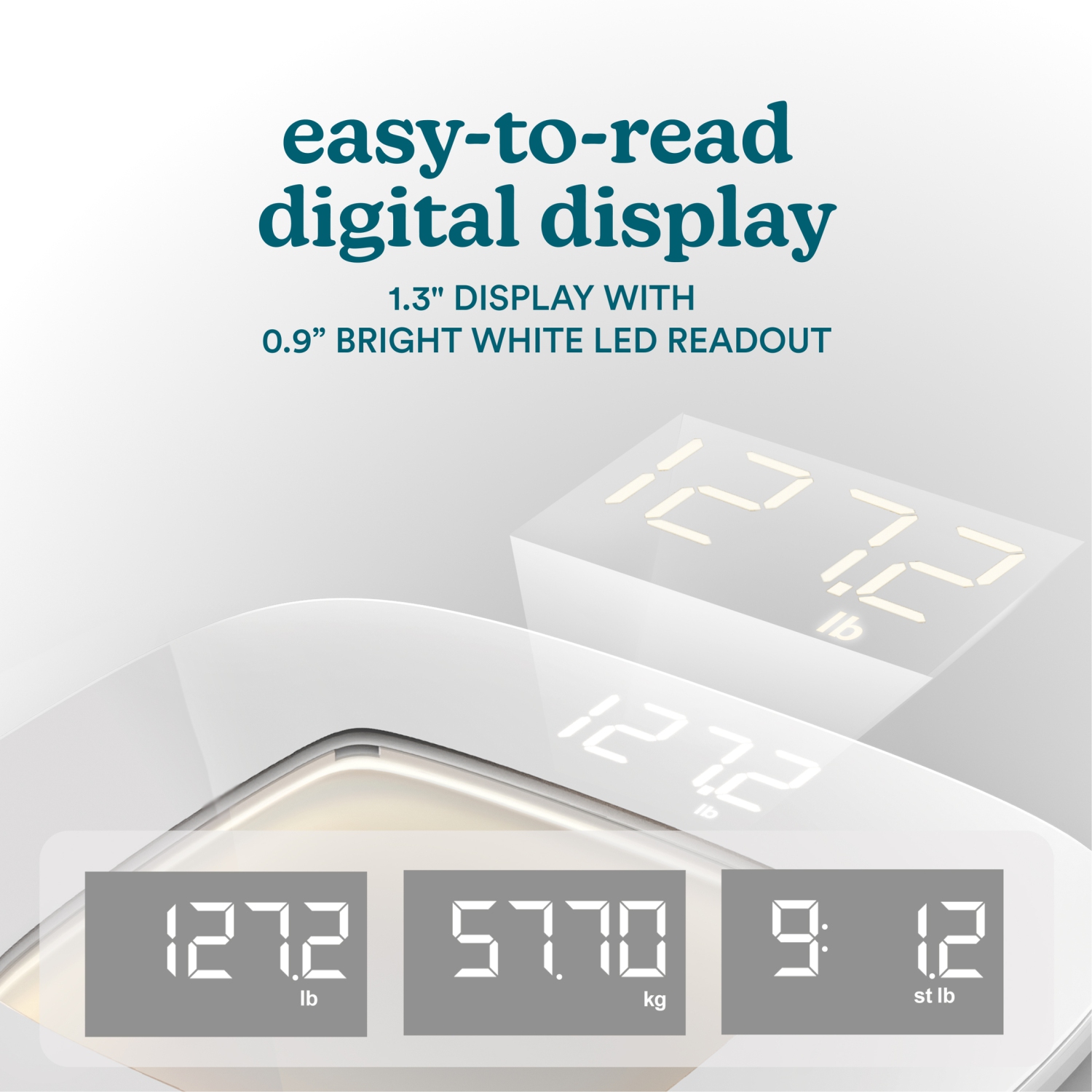 Homedics Glo Digital Bath Scale with Motion Sensing Light