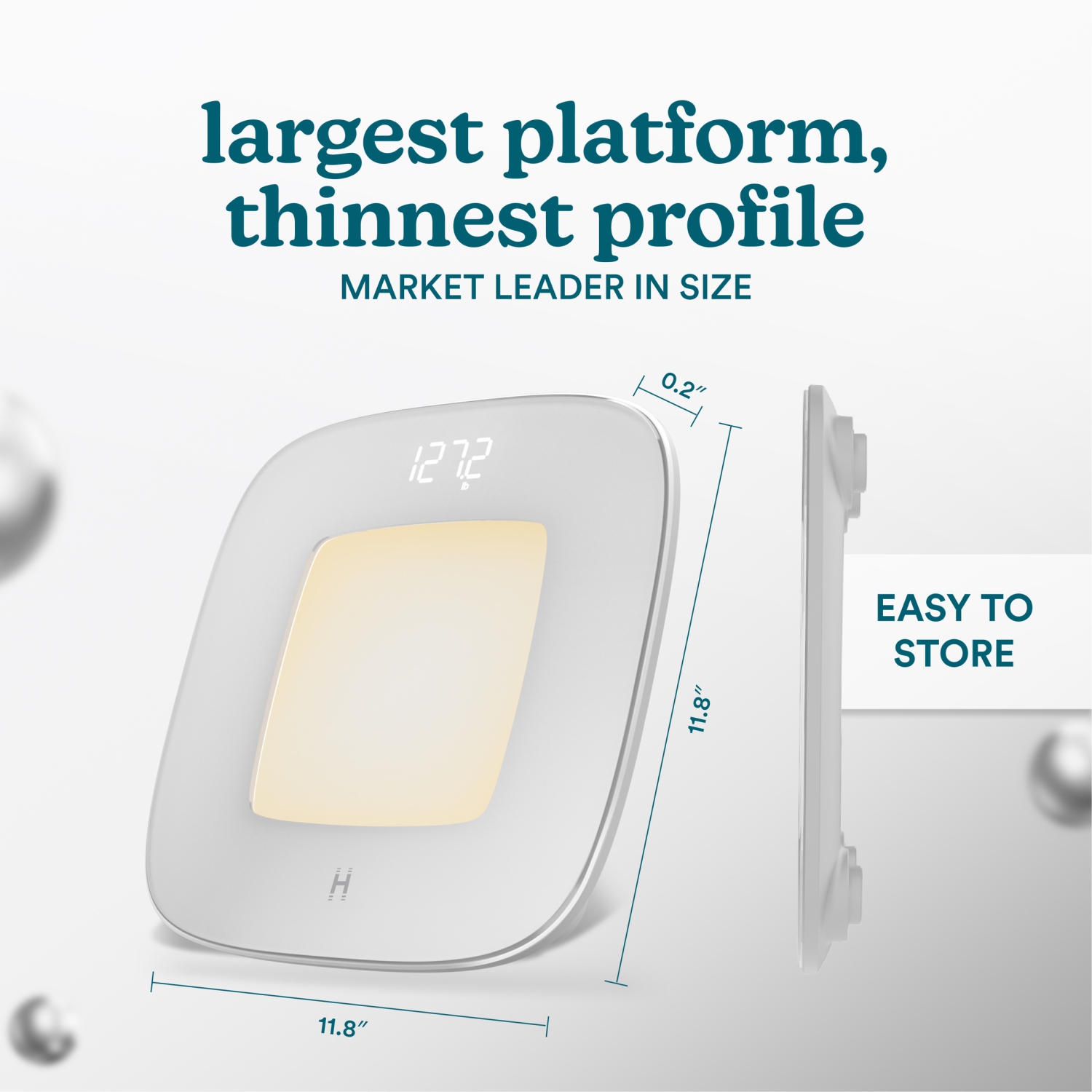 Homedics Glo Digital Bath Scale with Motion Sensing Light